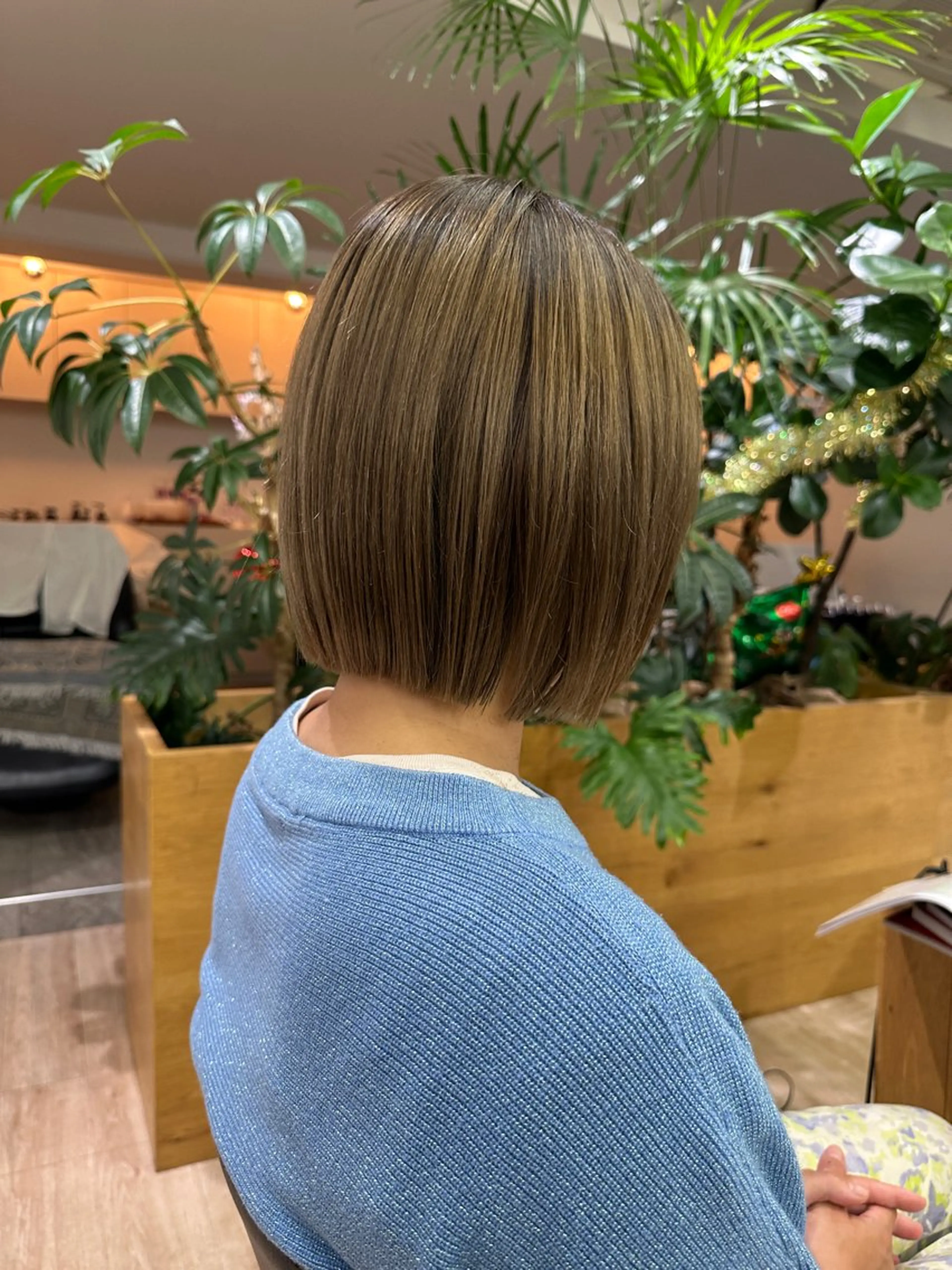 ショート 切りっぱなしボブ ボブ 切りっぱなし/髪質 改善矯正/さやか🫧のヘアスタイル