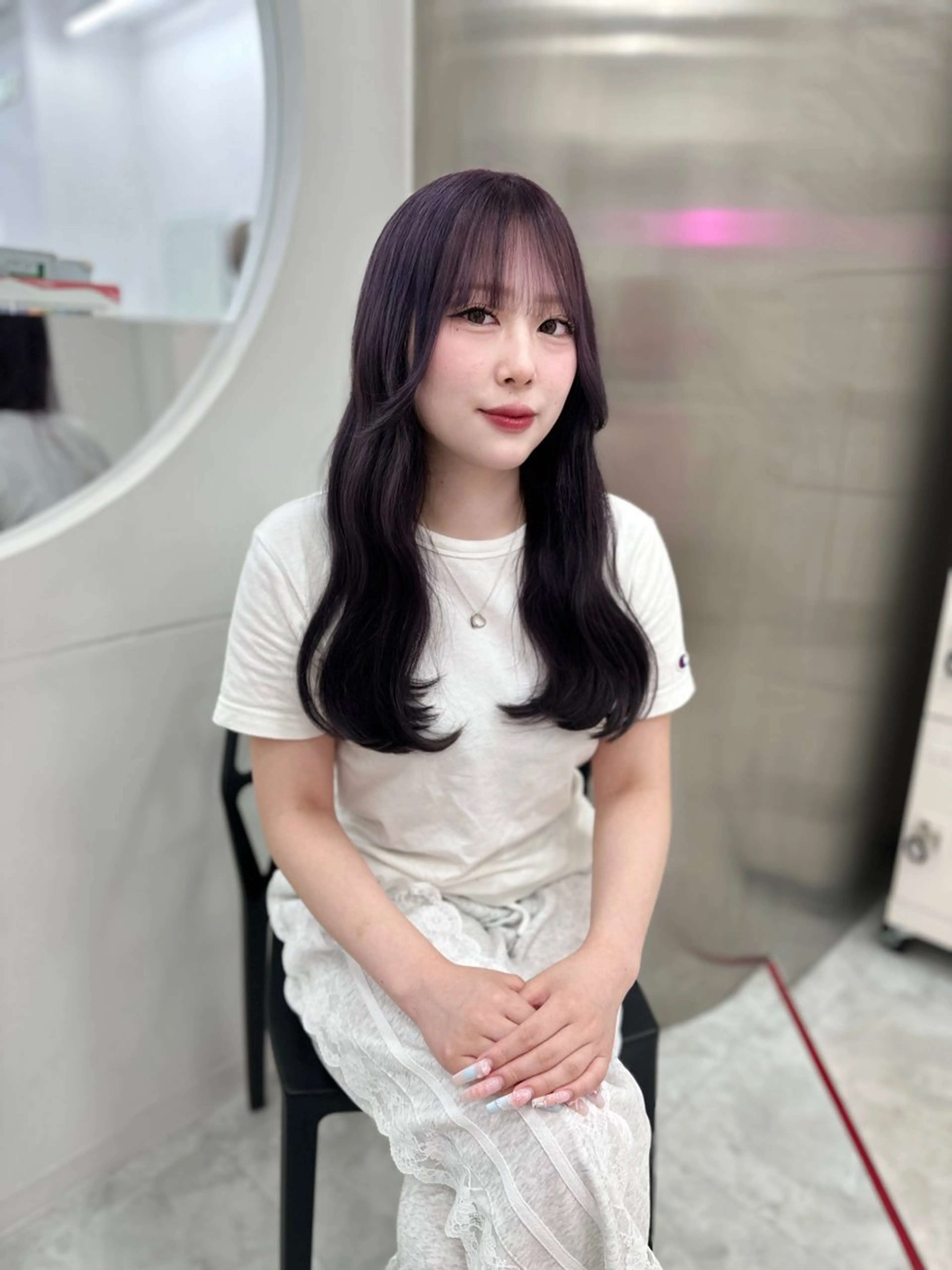 カラー パーマ ヘアアレンジ メンズ キッズ ♥️韓国ヘア レイヤー♥️ゆりのヘアスタイル