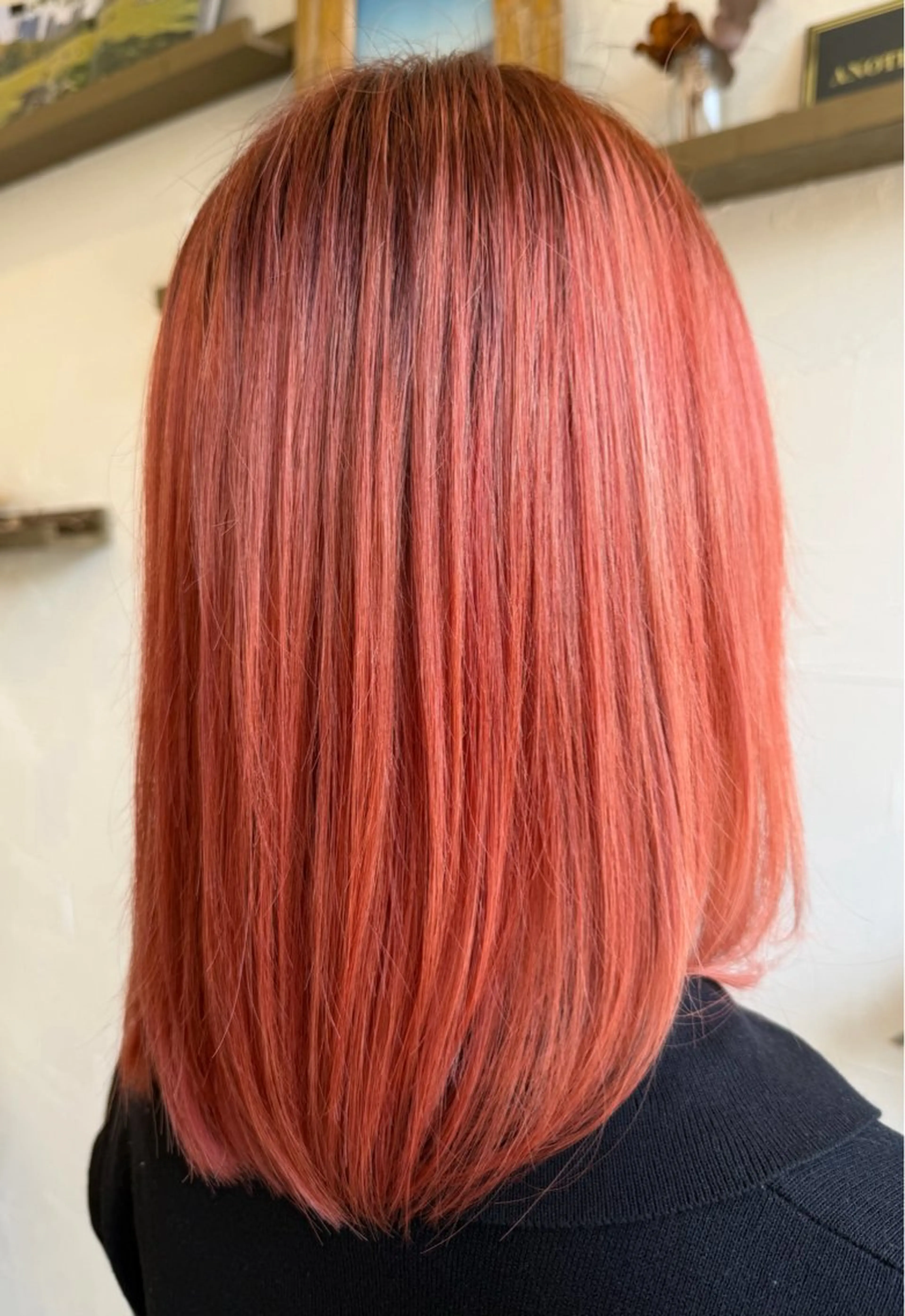 ロング カラー 長沖 彩加のヘアスタイル