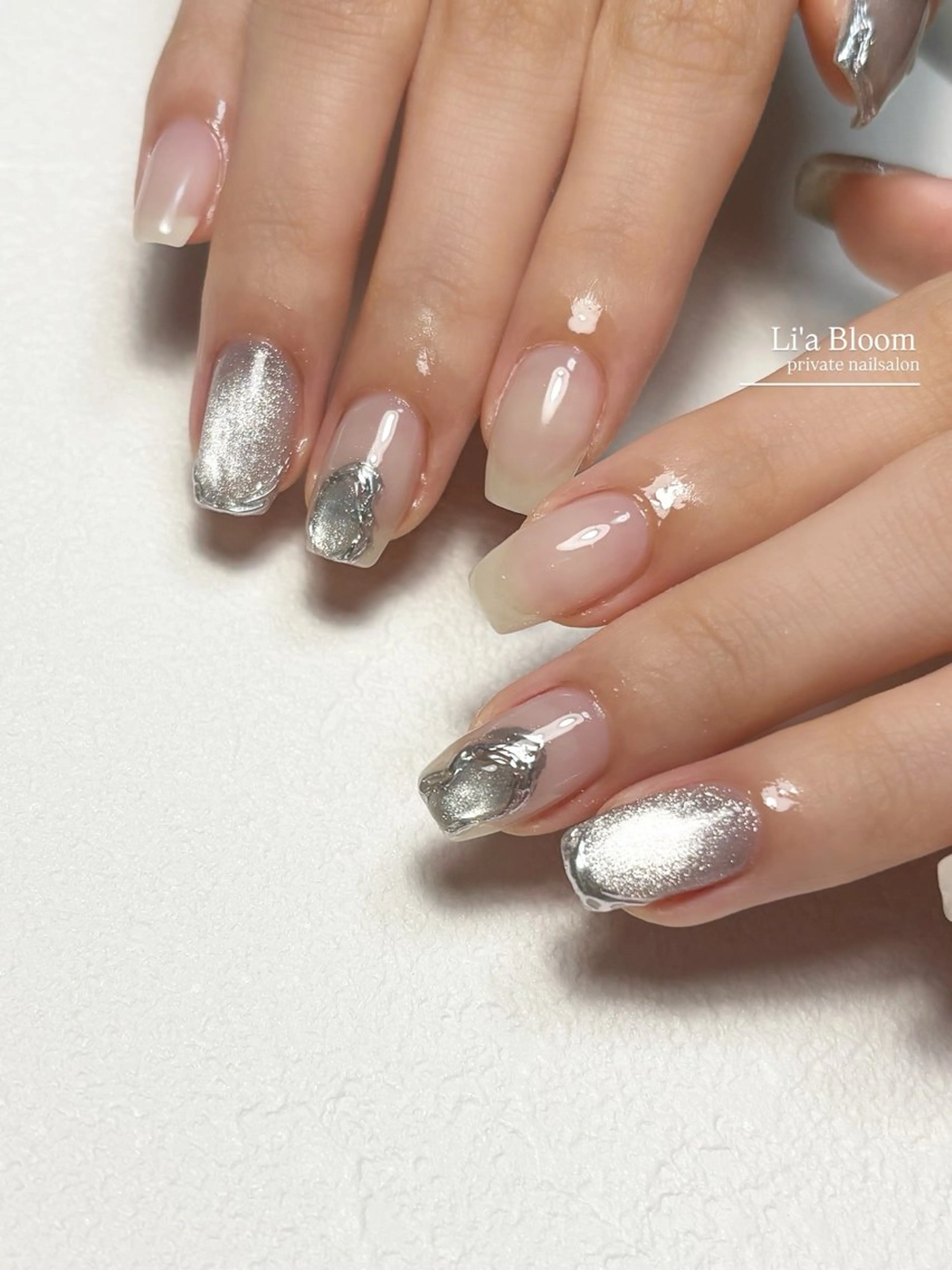 ネイル ハンドネイル Li'a Bloom所属・🦋🤍 madoka🤍のネイルデザイン