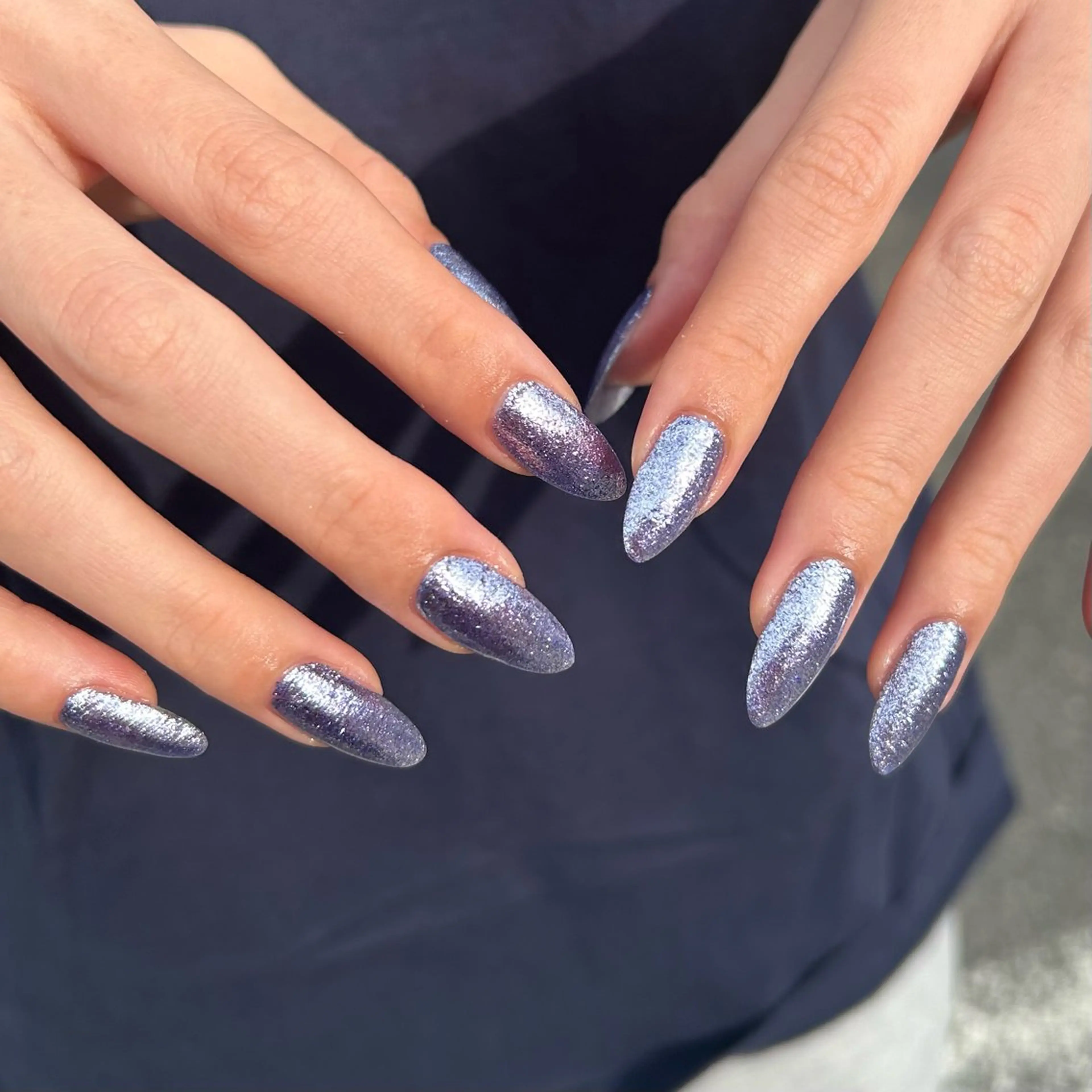 ネイル ジェルネイル ラメ(グリッター) ショコラ 【hachi🌿】のネイルデザイン