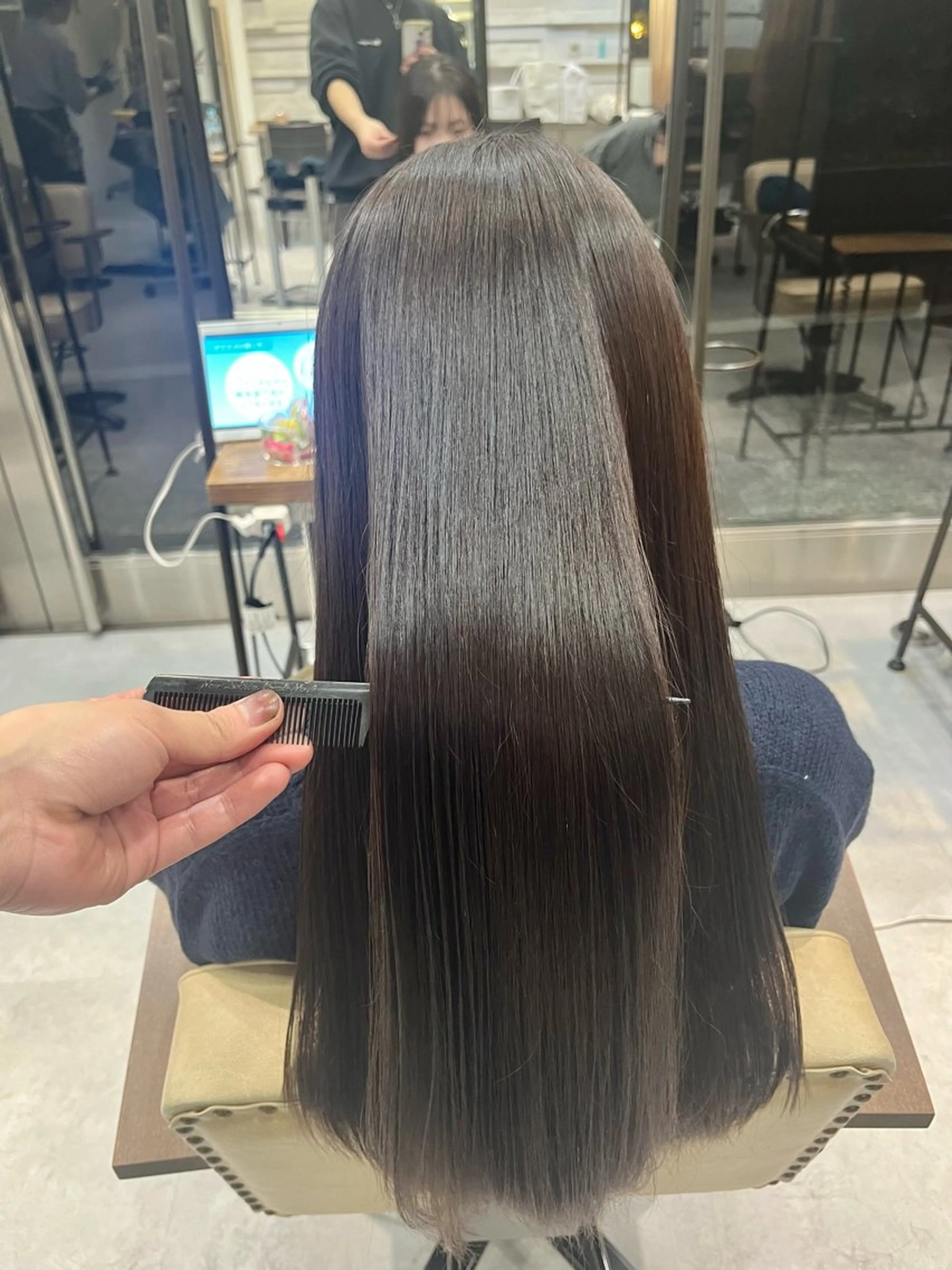 ロング カット 縮毛矯正 トリートメント 縮毛矯正/髪質改善/ HARUのヘアスタイル