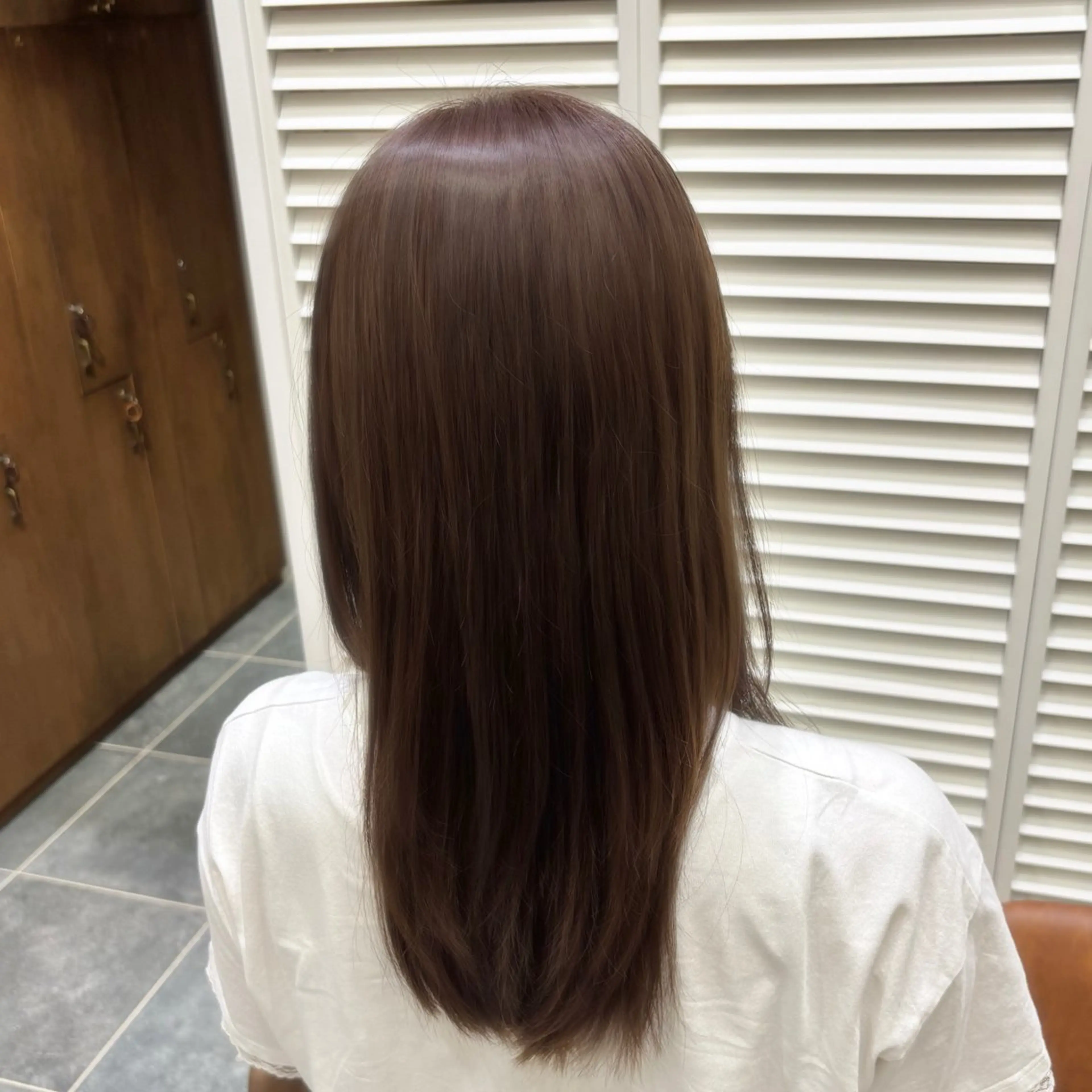 ロング カラー ブラウンカラー チョコレートブラウン カット ヘアカラー PATIONN所属・透明感/ベージュ/ yuna.のヘアスタイル