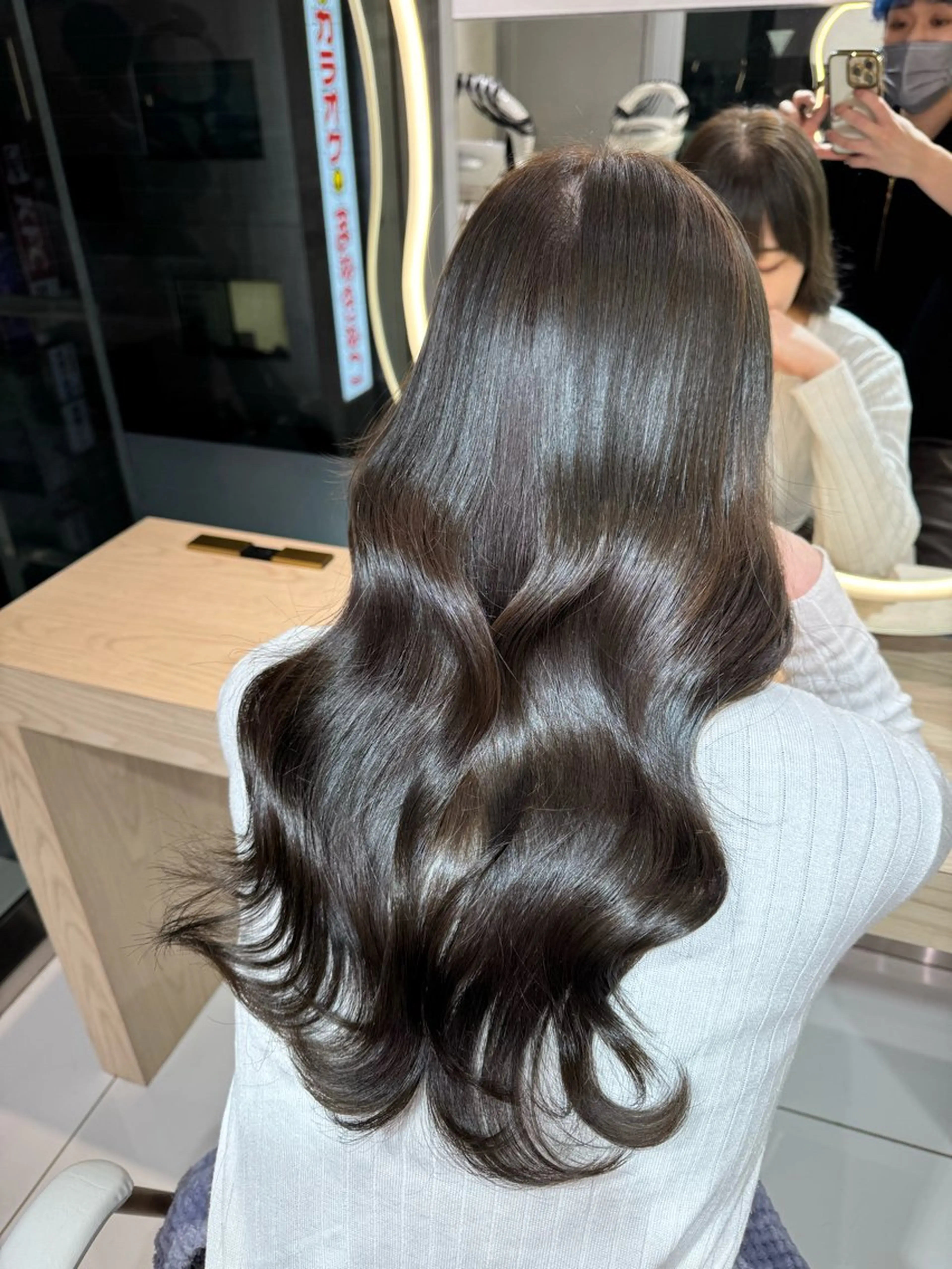 ロング 韓国レイヤー/ 顔まわり/西野和裕のヘアスタイル