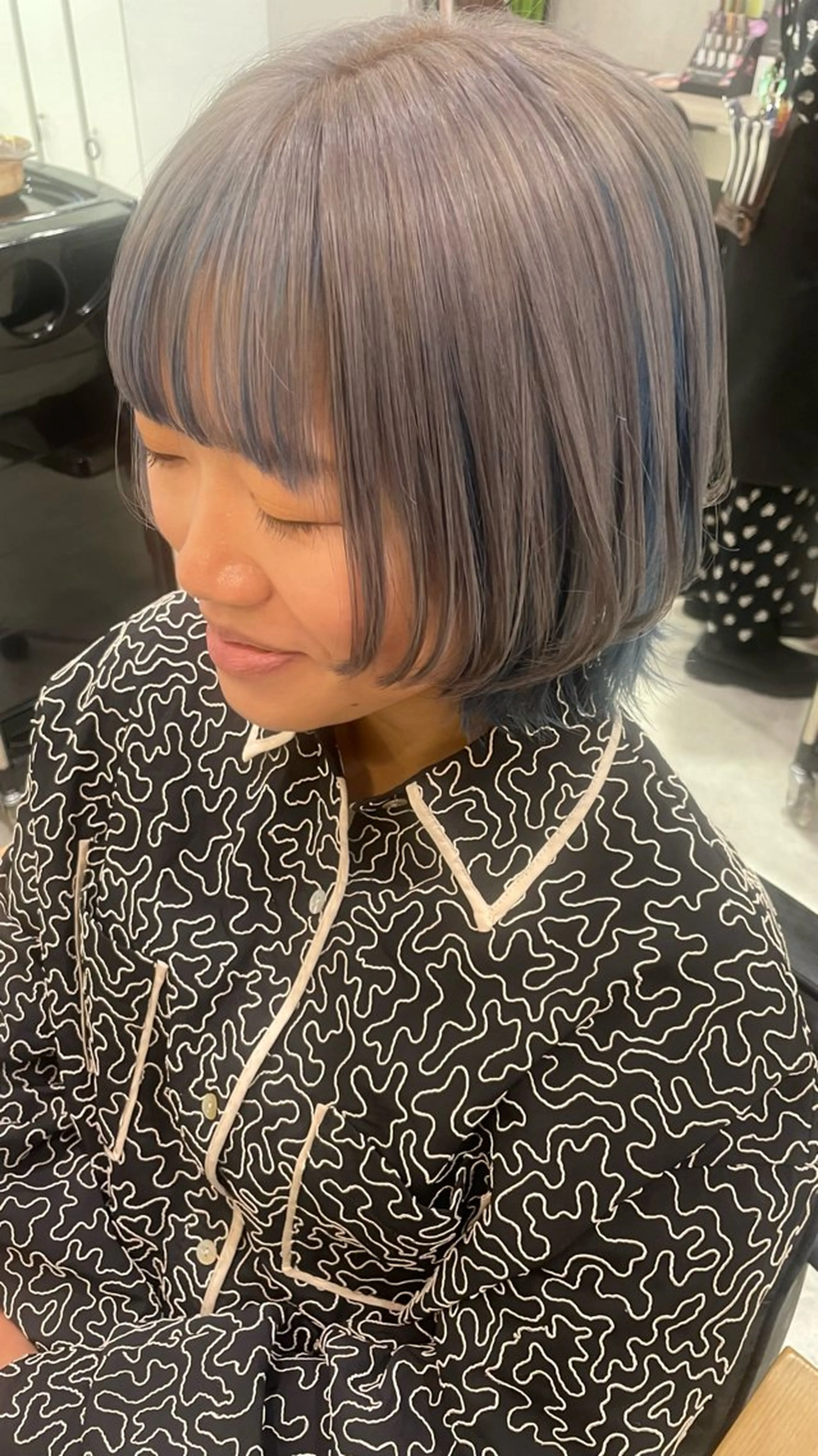 ショート カラー 髪質改善ストレート 🌈似合わせカットのヘアスタイル