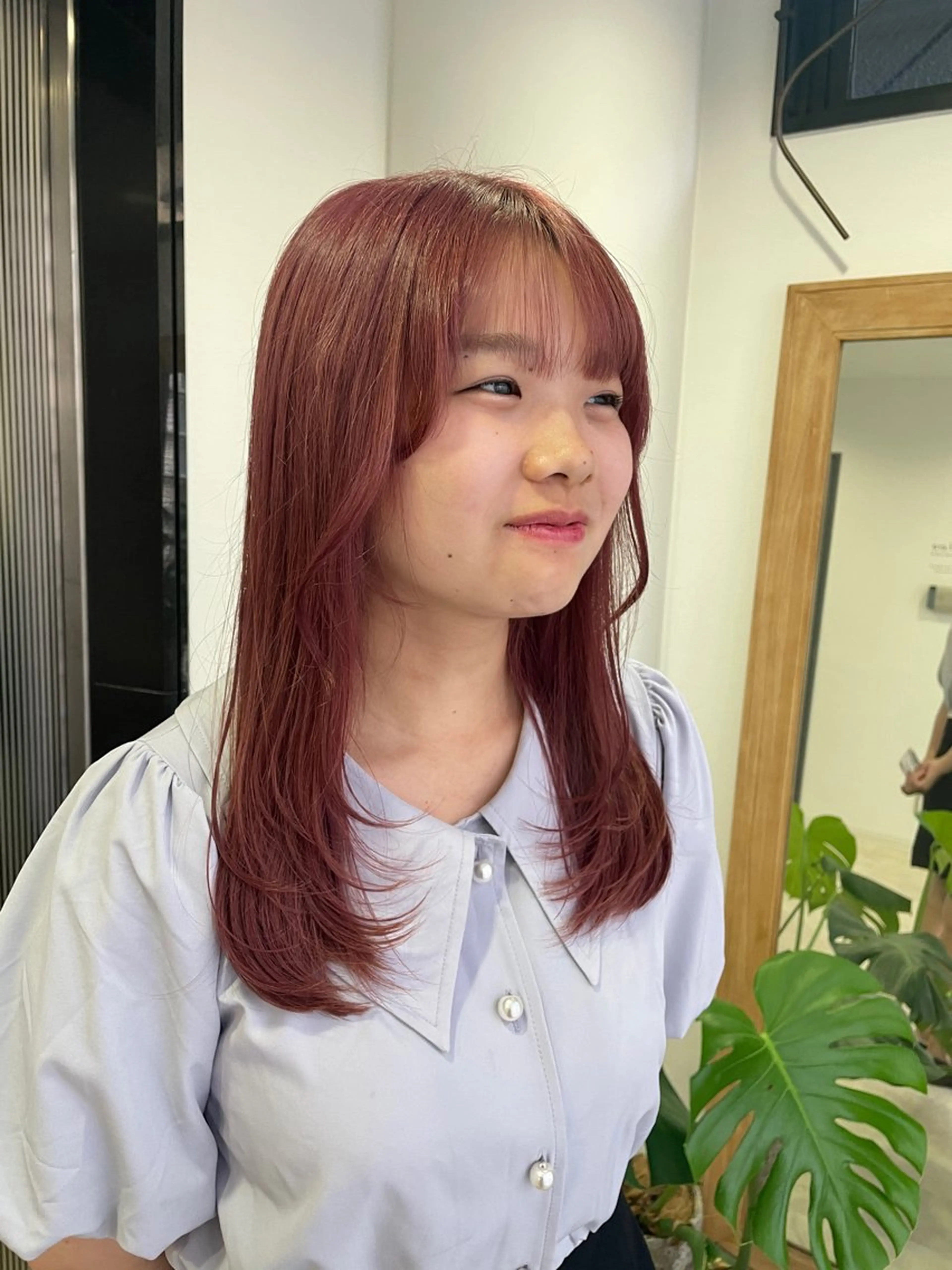 ロング 韓国風ヘア レイヤーカット カット ヘアカラー トリートメント コトネ🫧 韓国風レイヤーカットのヘアスタイル