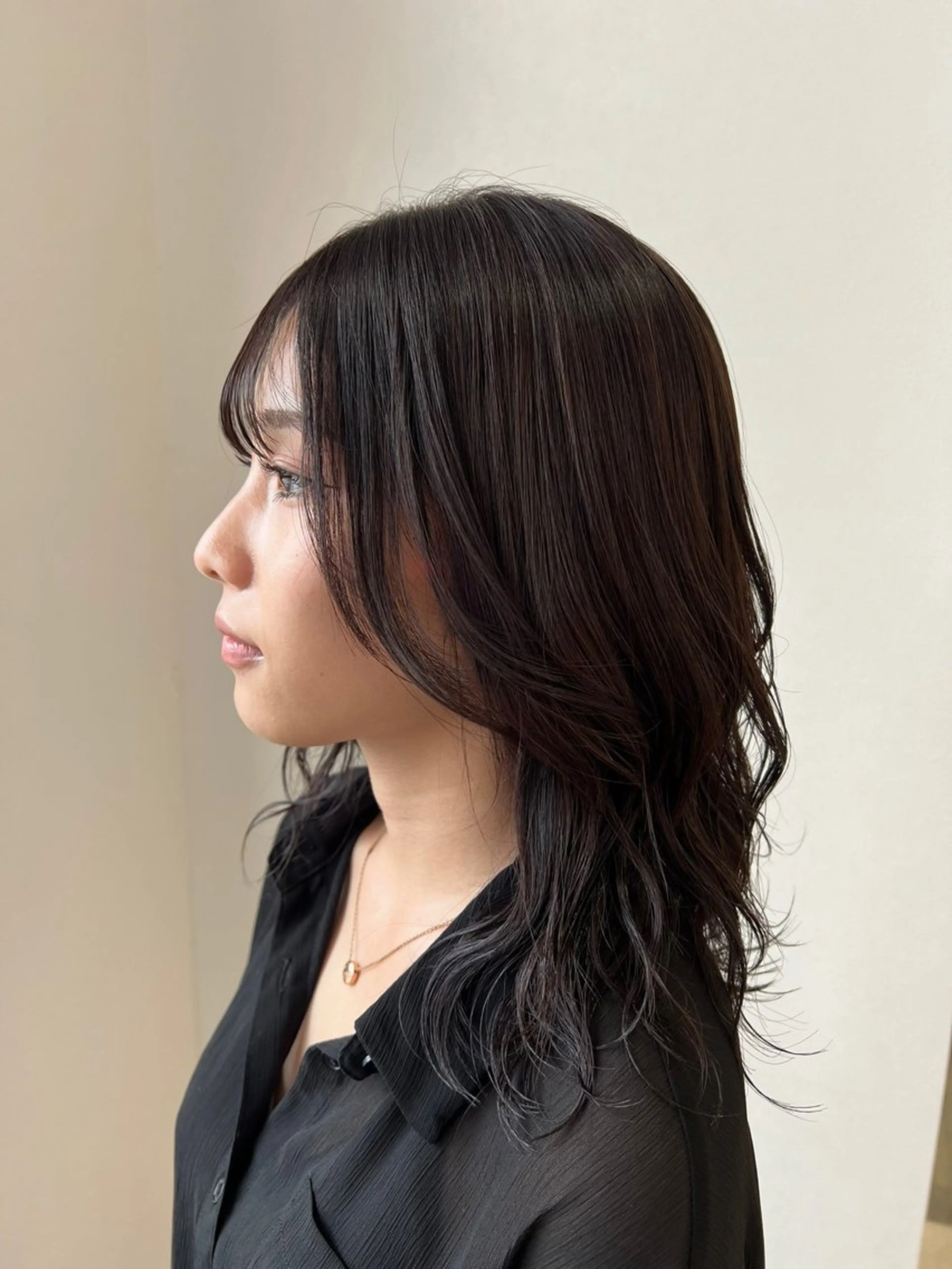 セミロング カラー カット ヘアカラー トリートメント 鈴木 拓海のヘアスタイル