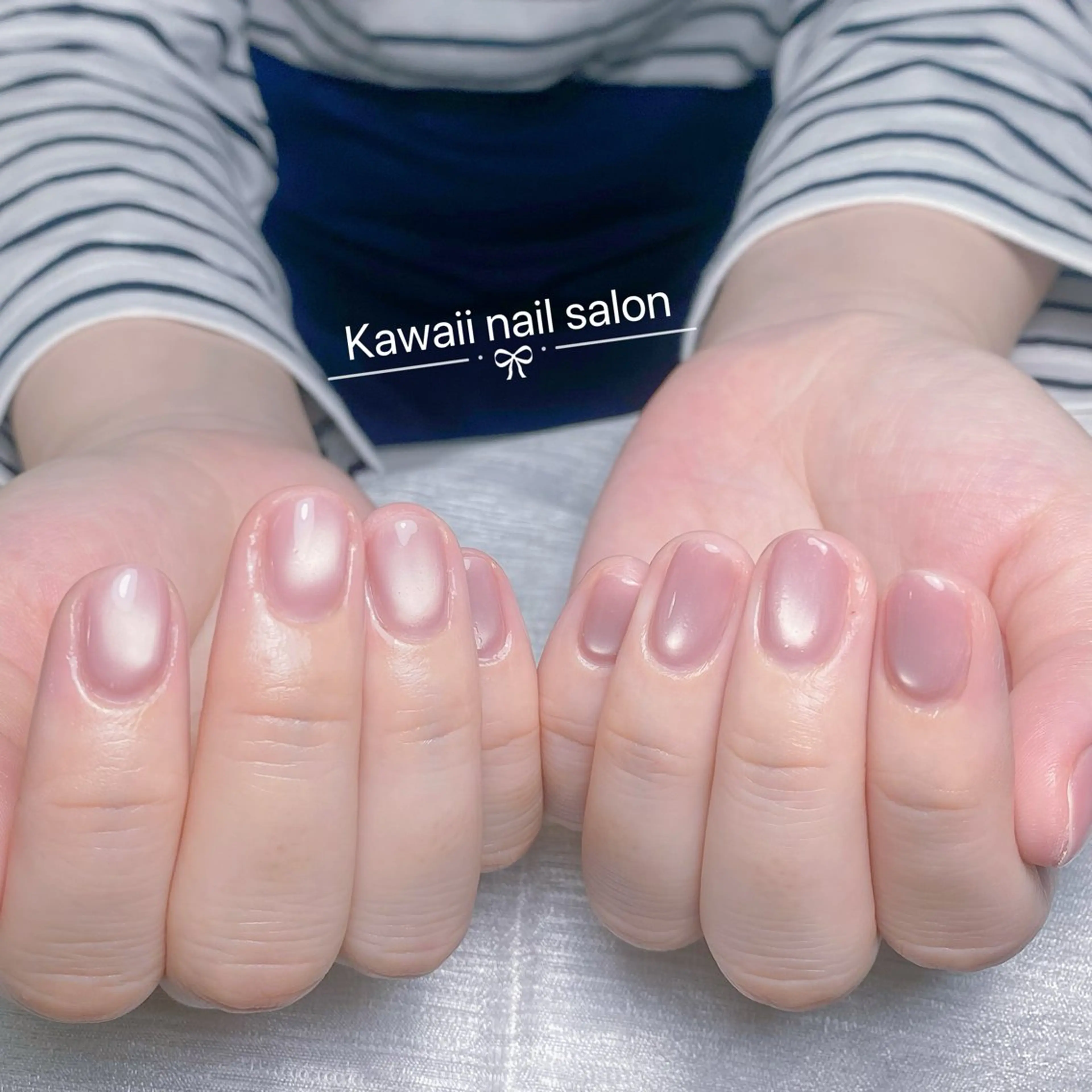 ネイル アートネイル 韓国ネイル マグネットネイル ワンホンネイル Hina KawaiiNailのネイルデザイン