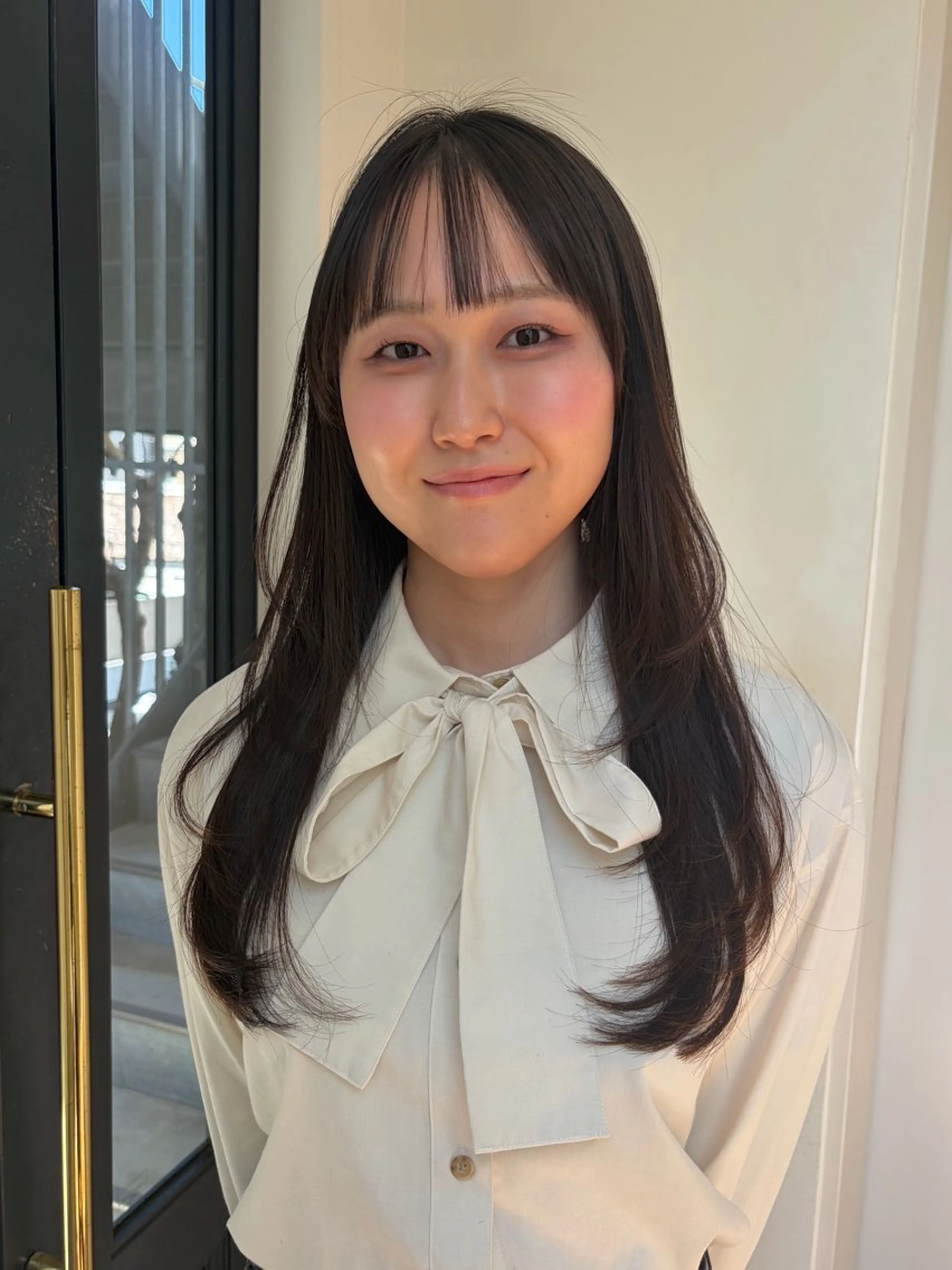 ロング レイヤーカット るな/暖色、 ベージュカラー🎀のヘアスタイル