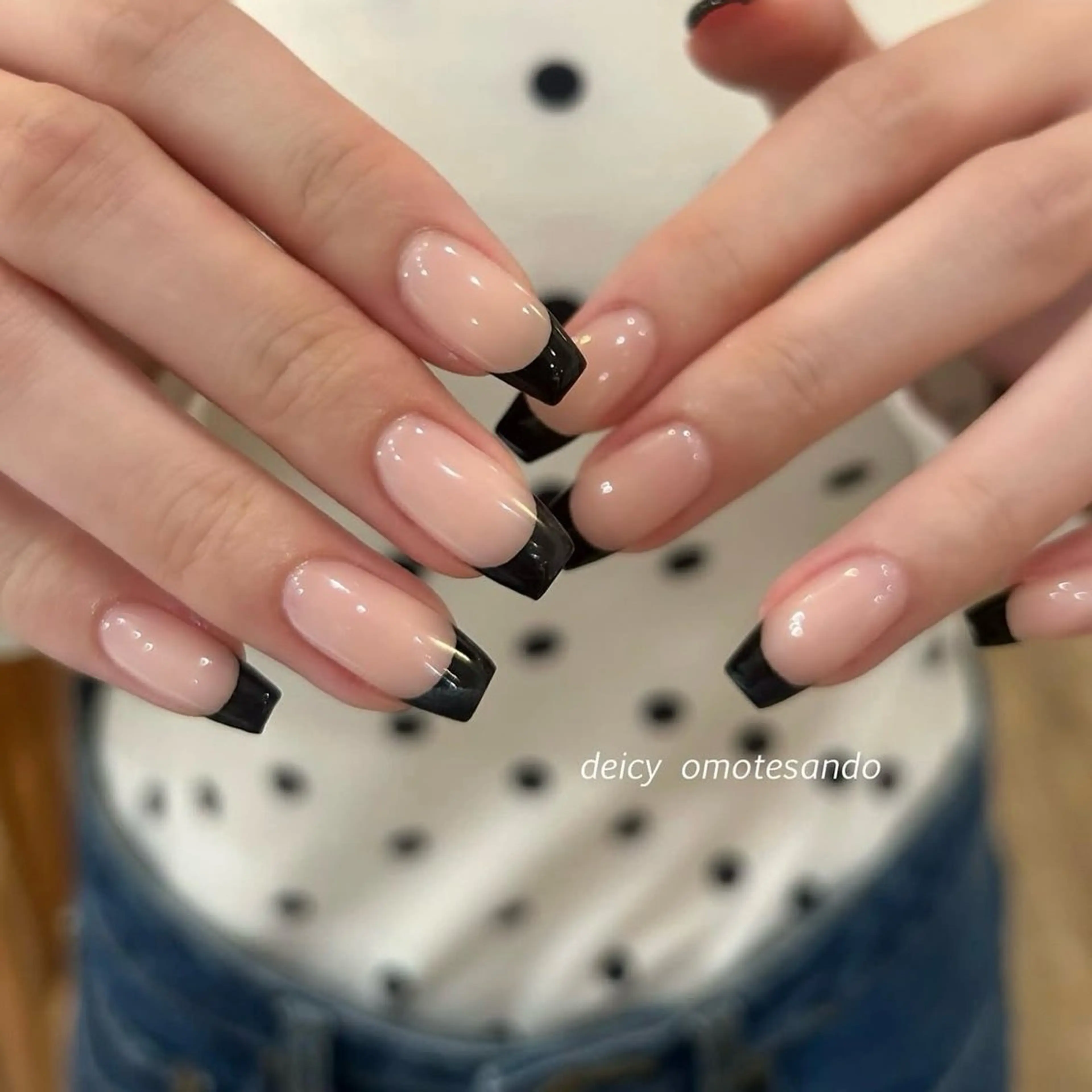 オフあり黒フレンチの写真