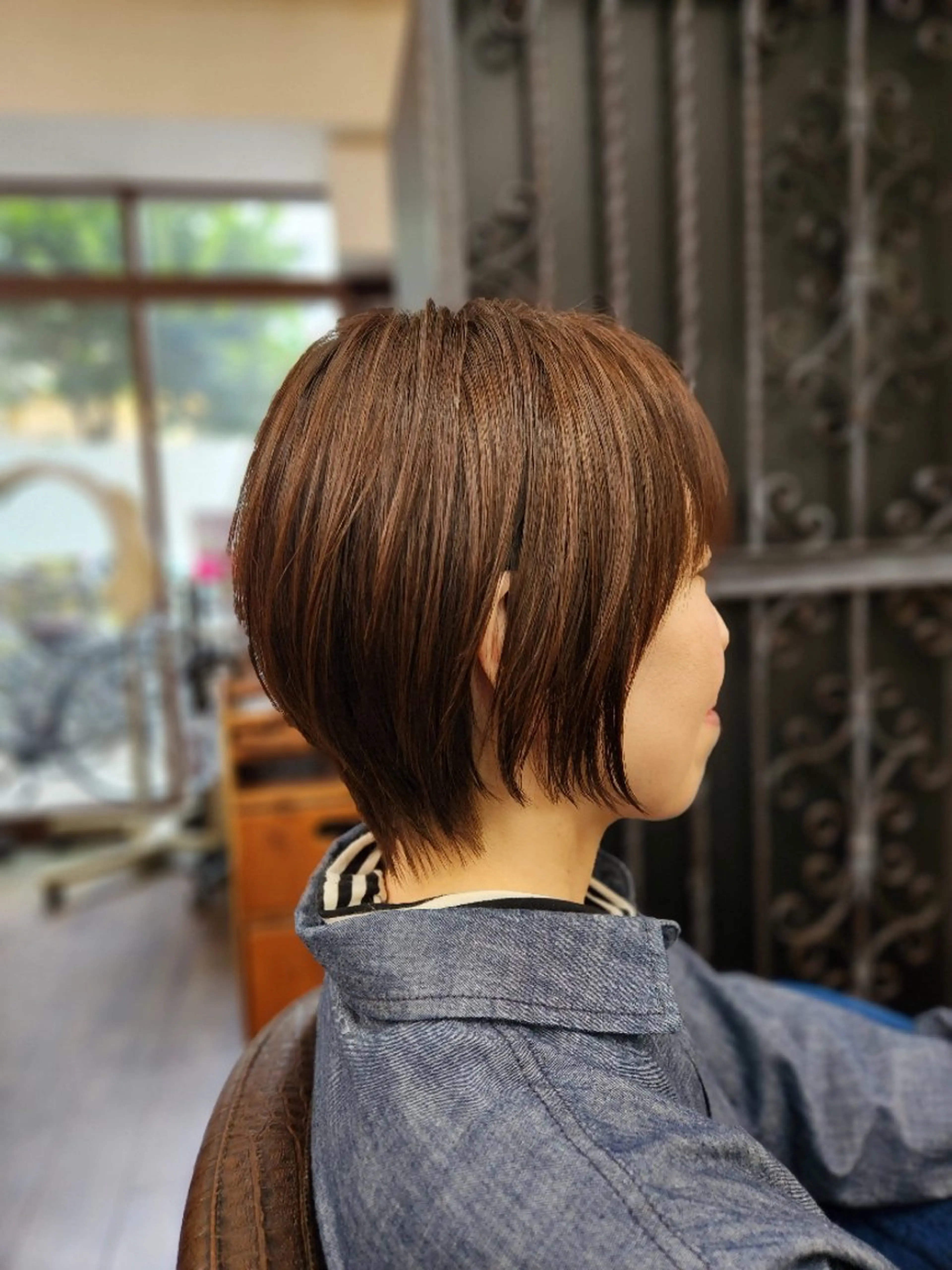 ショート ショートボブ アッシュ ボブ 外国人風カラー ハイライト カット ヘアカラー 縮毛矯正 トリートメント まとまり💯悩み改善 ★松本尚弥★店長のヘアスタイル