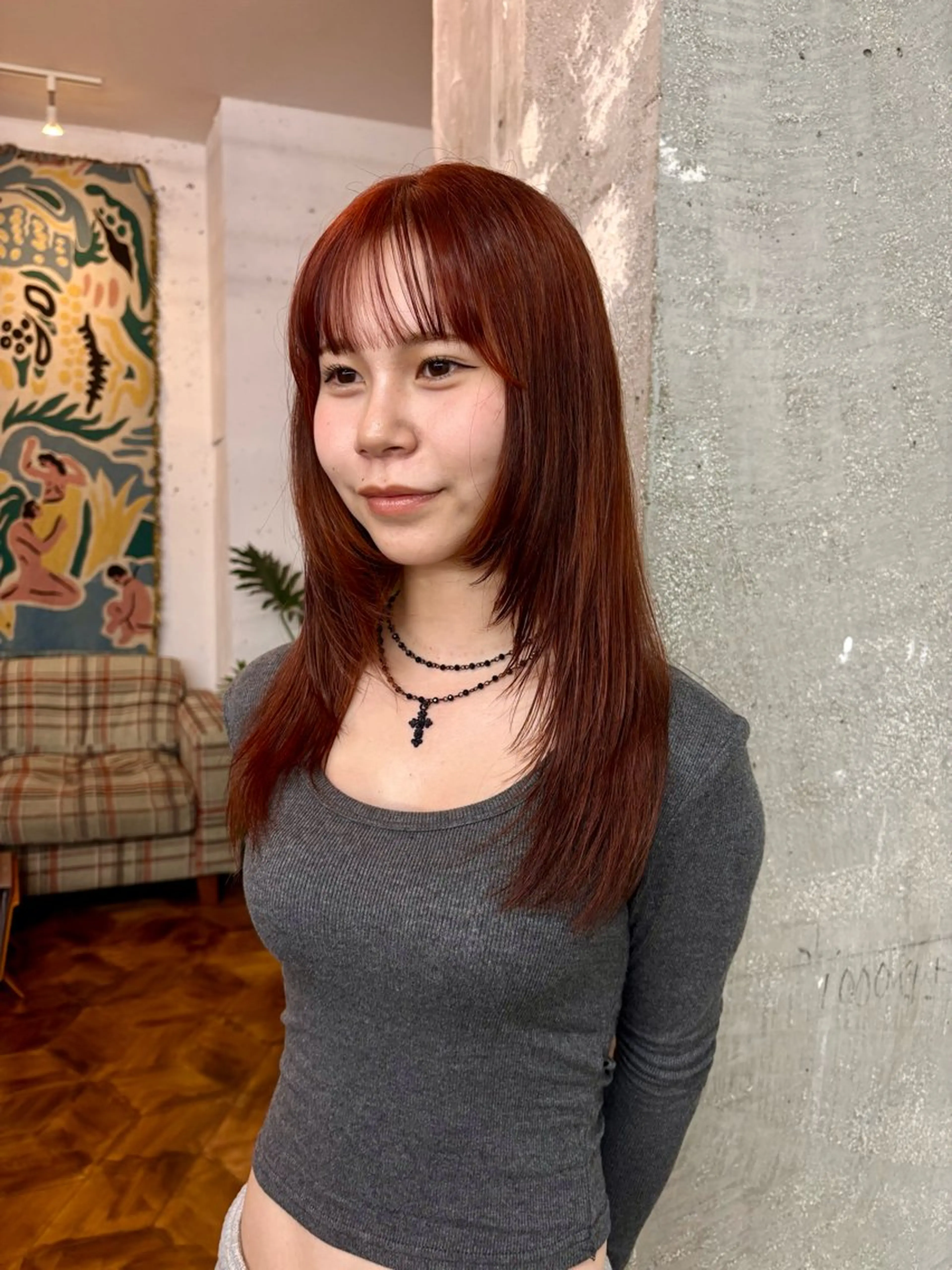 ロング ヘアカラー ミカミ モエ🐈‍⬛のヘアスタイル