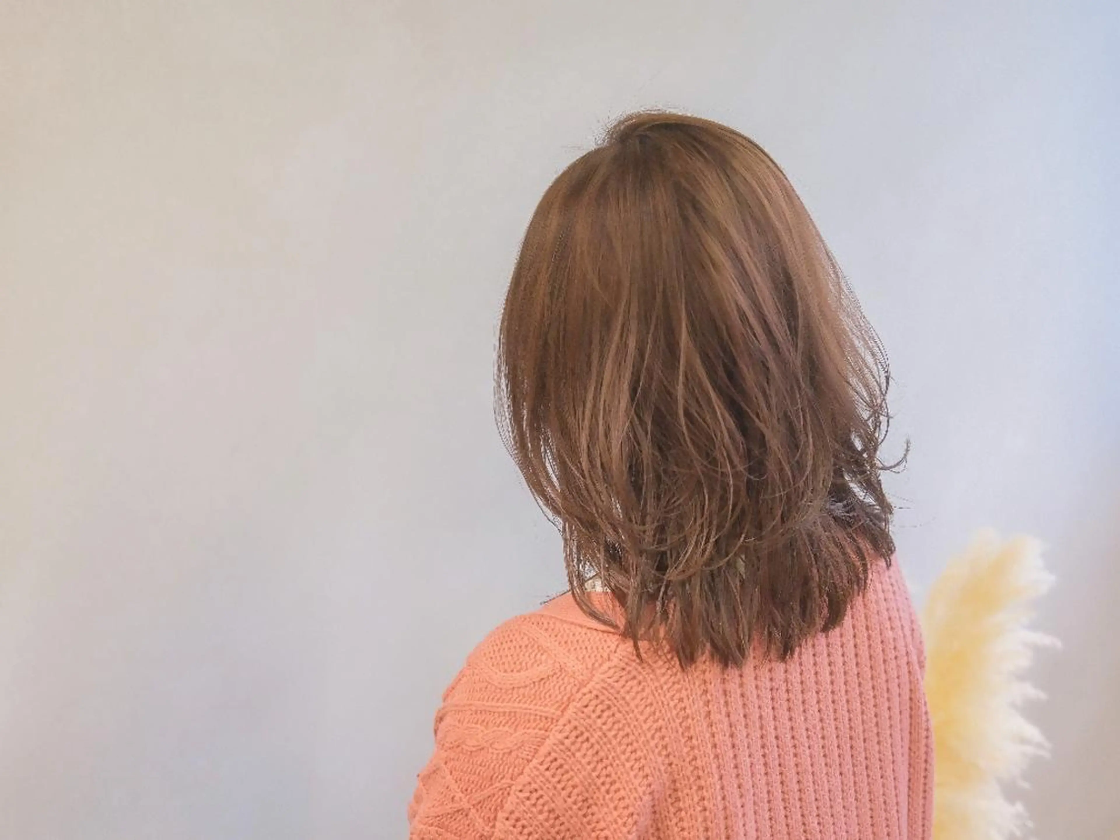 ミディアム ミディアムレイヤー レイヤーカット 安藤悠里/ハイトーン /デザインカラーのヘアスタイル