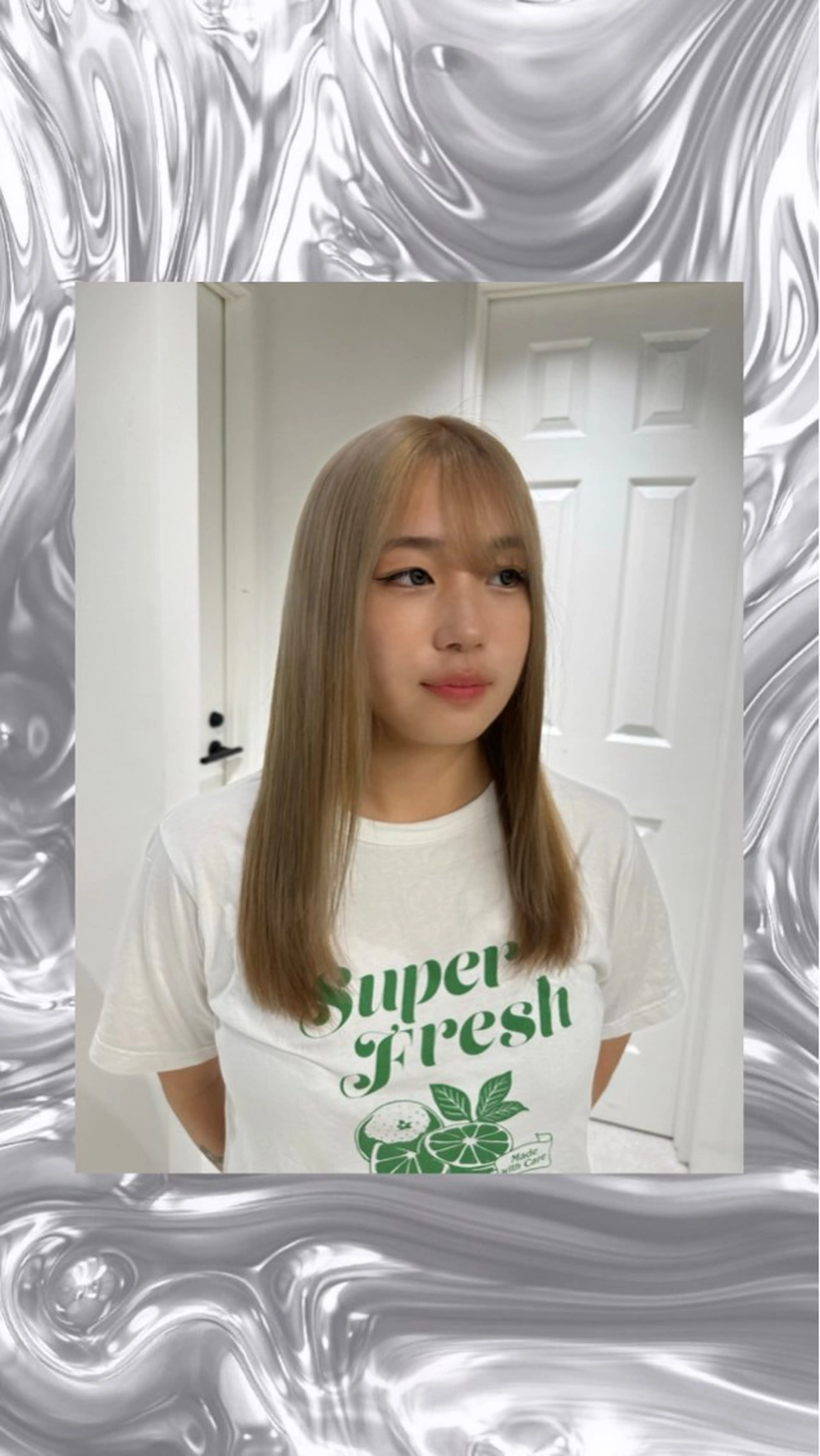 セミロング ヘアカラー 🩵ゆりあ ／ベージュ／ボブ🩵のヘアスタイル