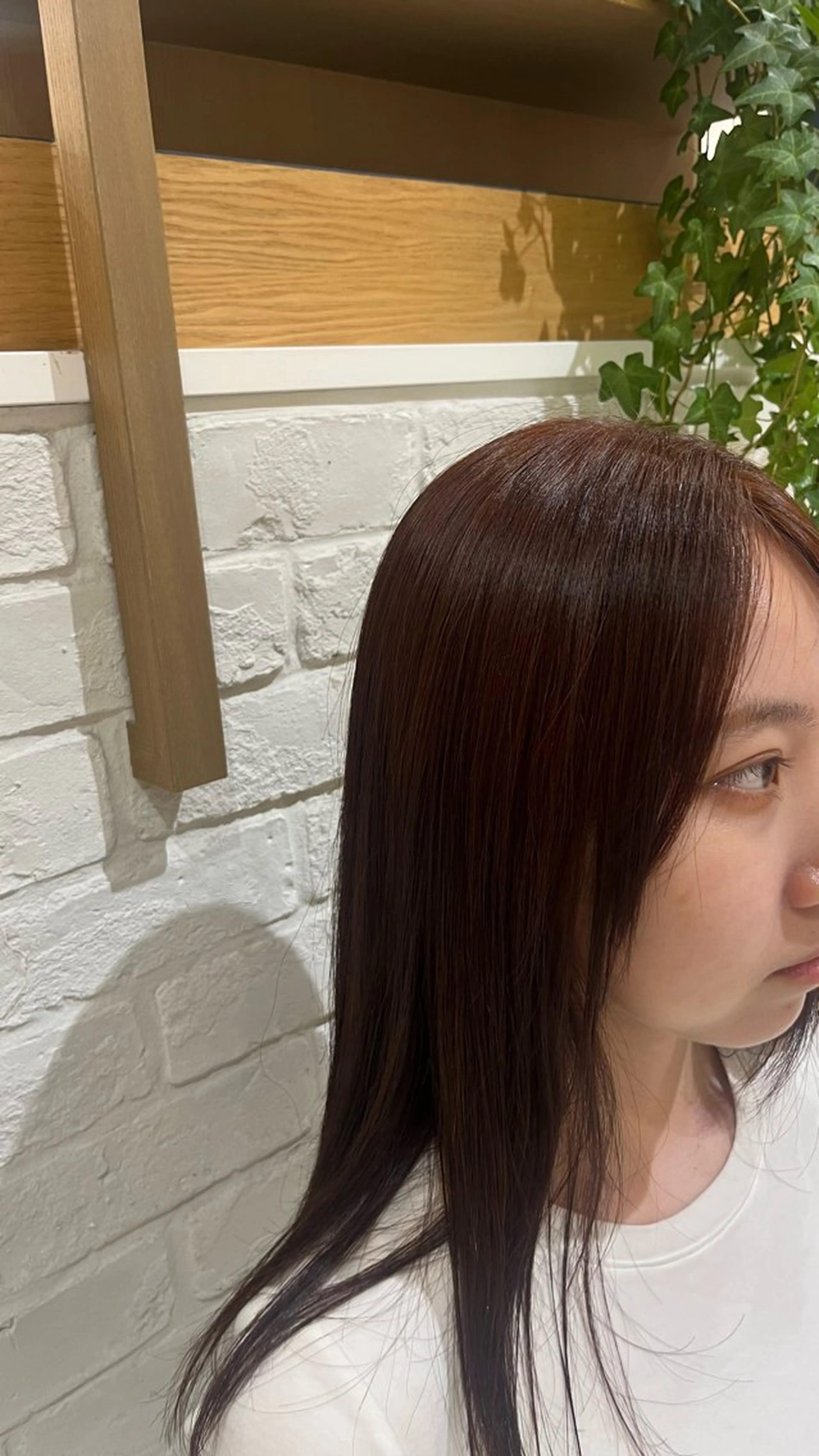 セミロング カラー ブリーチなしカラー 🥣髪質改善/はなえのヘアスタイル