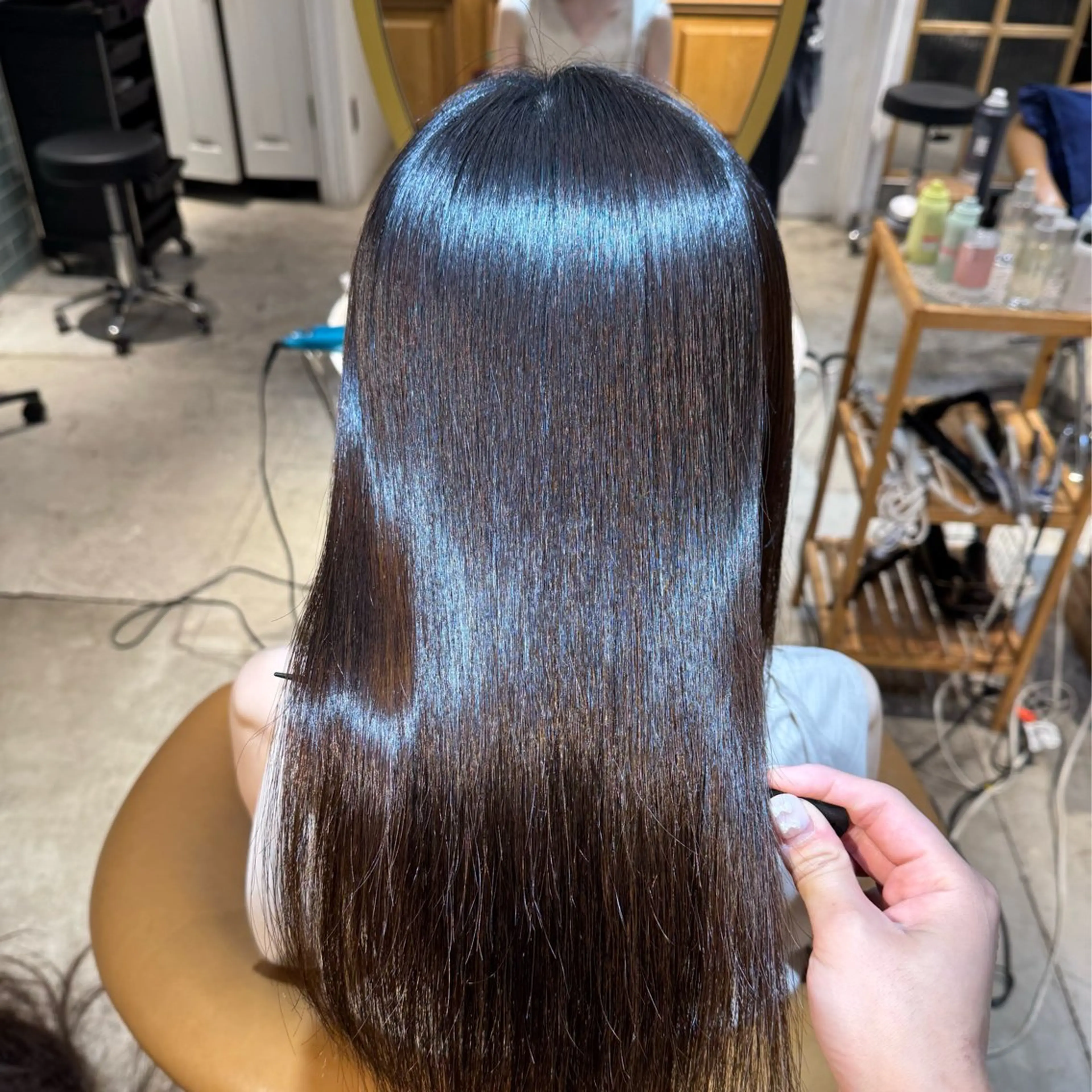 セミロング 髪質改善 縮毛矯正 髪質改善/ボブ /韓国/erikoのヘアスタイル