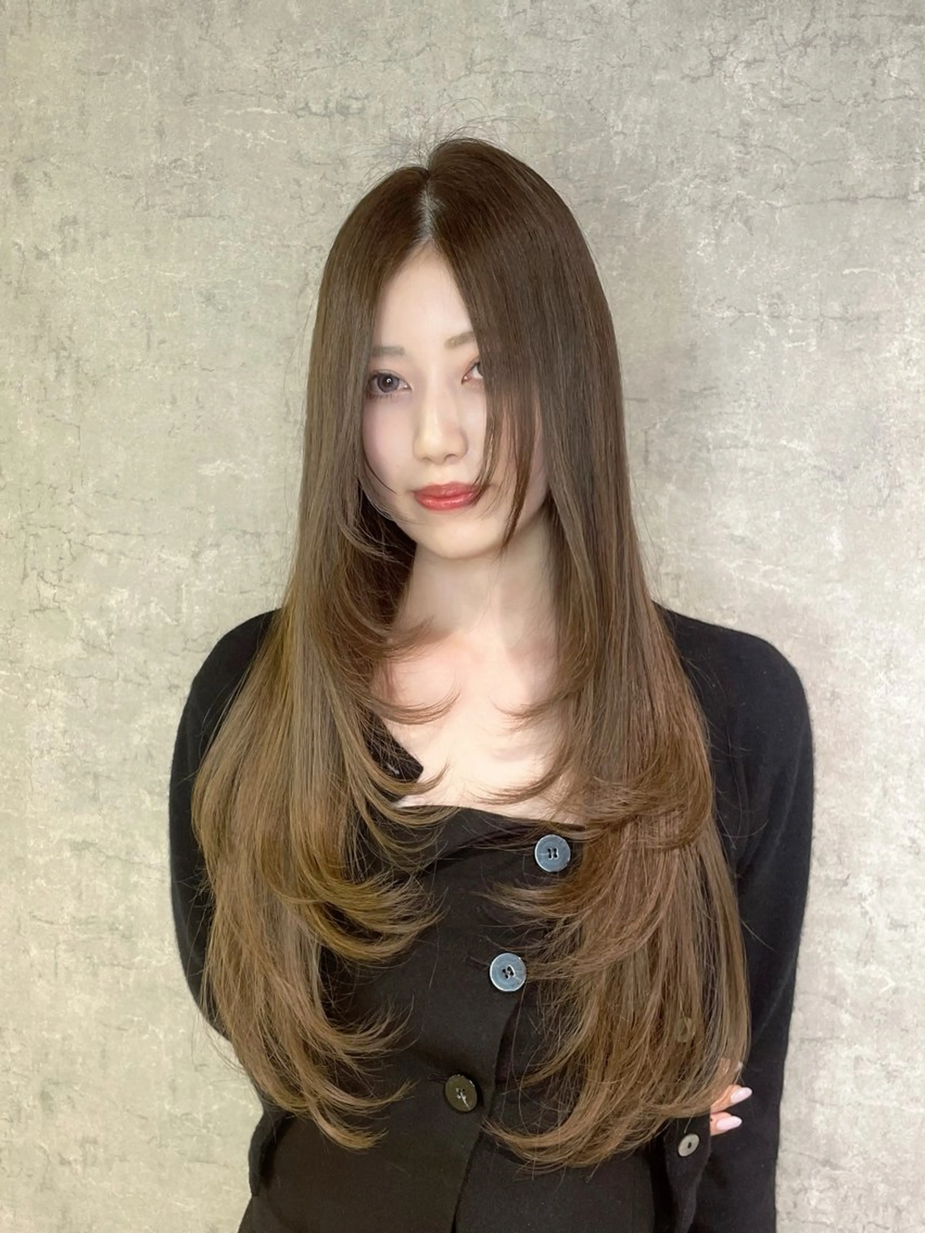 ロング トレンド韓国レイヤー 🇰🇷のんのヘアスタイル