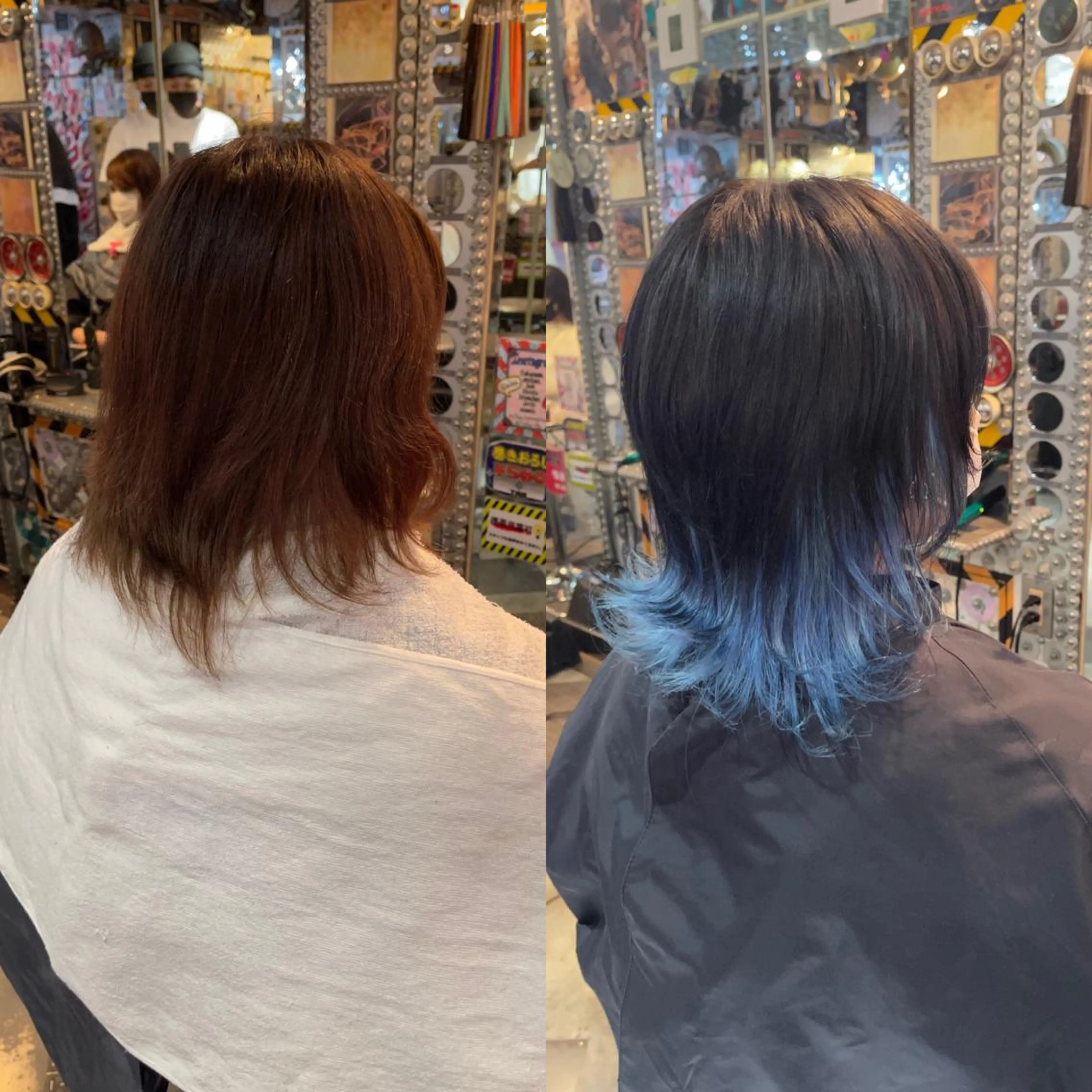 ショート カラー ヘアアレンジ ブリーチ ケアブリーチ インナーカラー トリートメント ウルフカット 🌈派手髪エクステ ブレイズ🌈ひろとのヘアスタイル