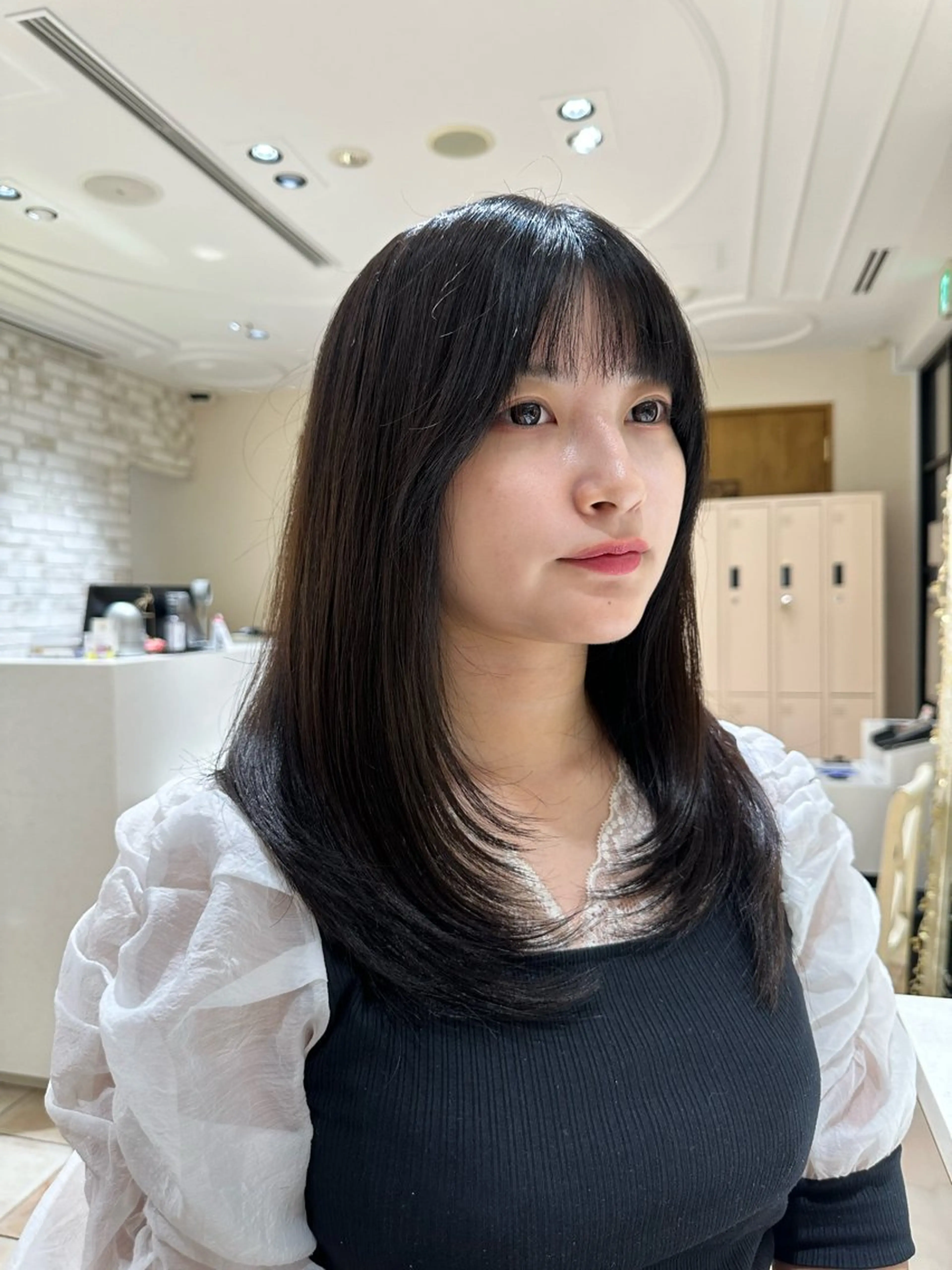 セミロング カラー 💎レイヤー/韓国 💎石戸谷のヘアスタイル