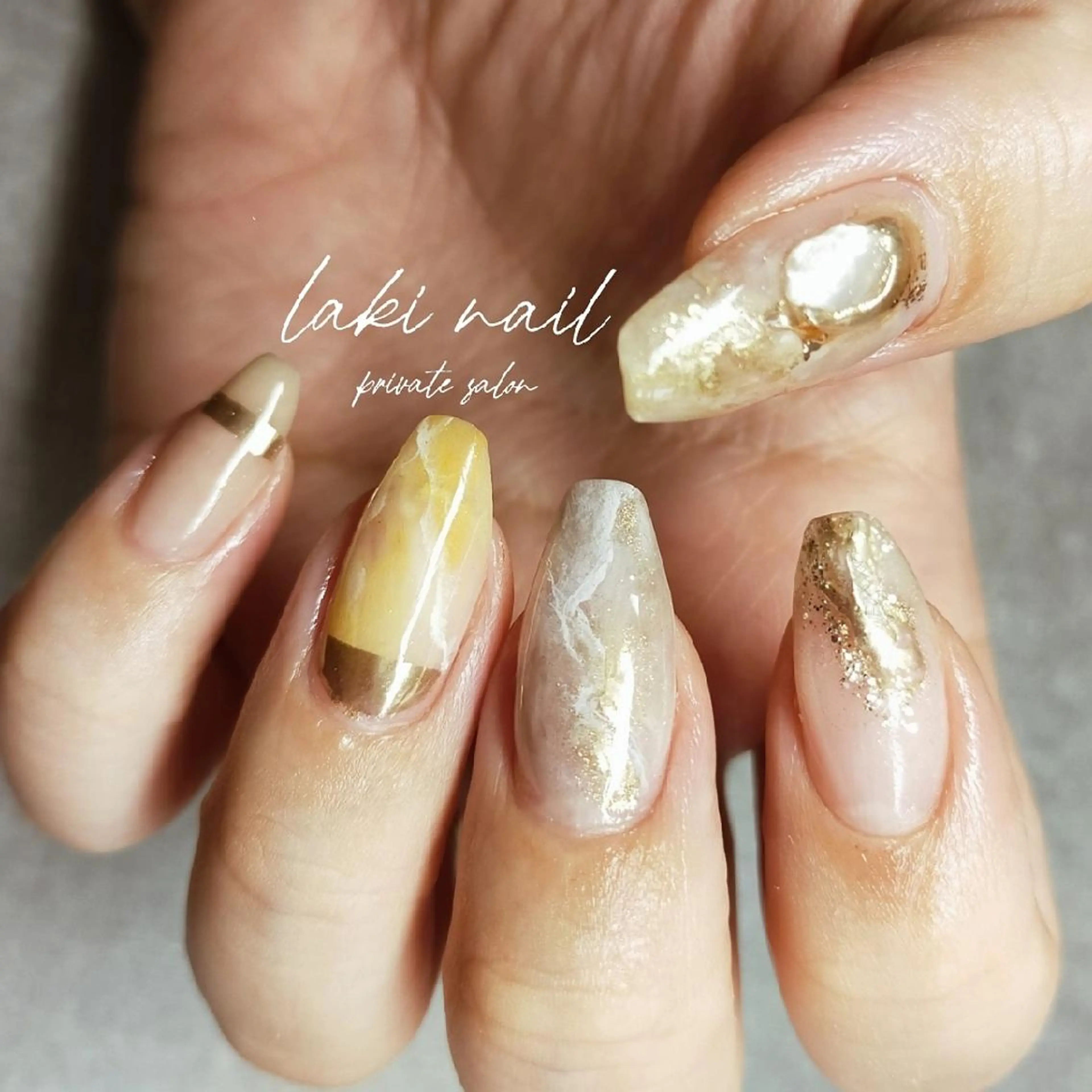 ネイル フレンチネイル ミラーネイル ニュアンスネイル ハンドネイル by lakiのネイルデザイン