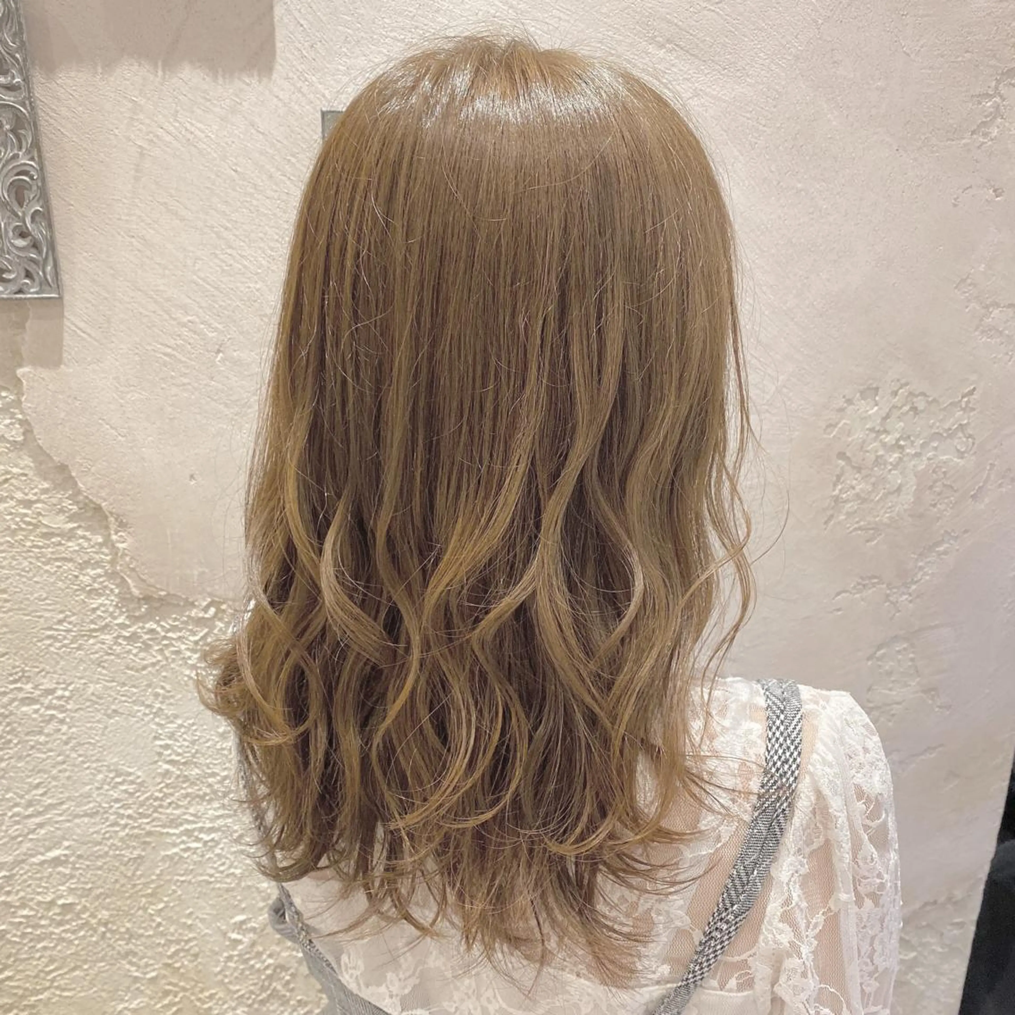 ミディアム 韓国風ヘア✻透明感 カラー✻yukaのヘアスタイル