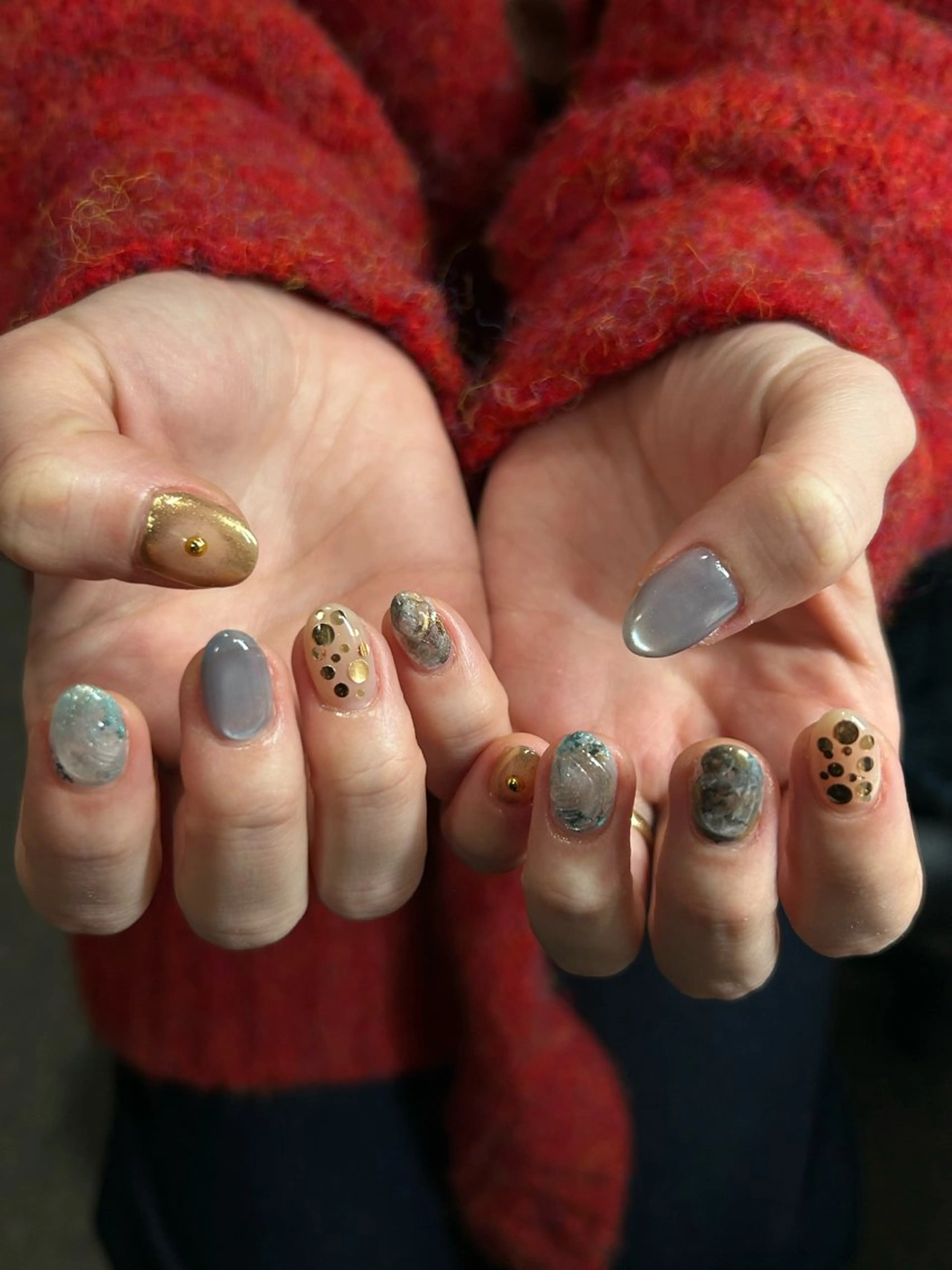 ネイル 韓国ネイル ニュアンスネイル シンプルネイル sakae yurinaのネイルデザイン