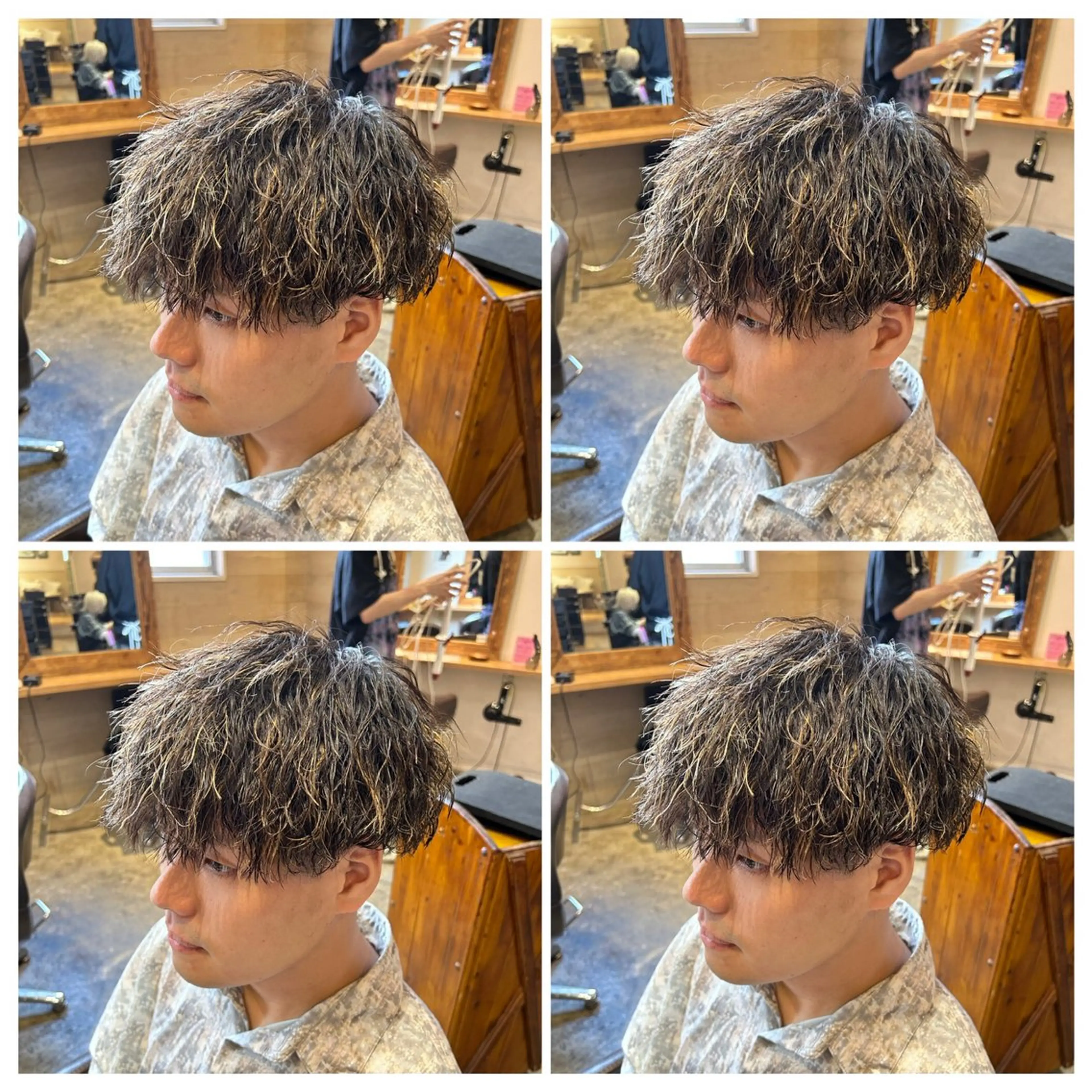 パーマ メンズ カット パーマ トリートメント 💎髪質改善／艶髪 荻原💎のヘアスタイル