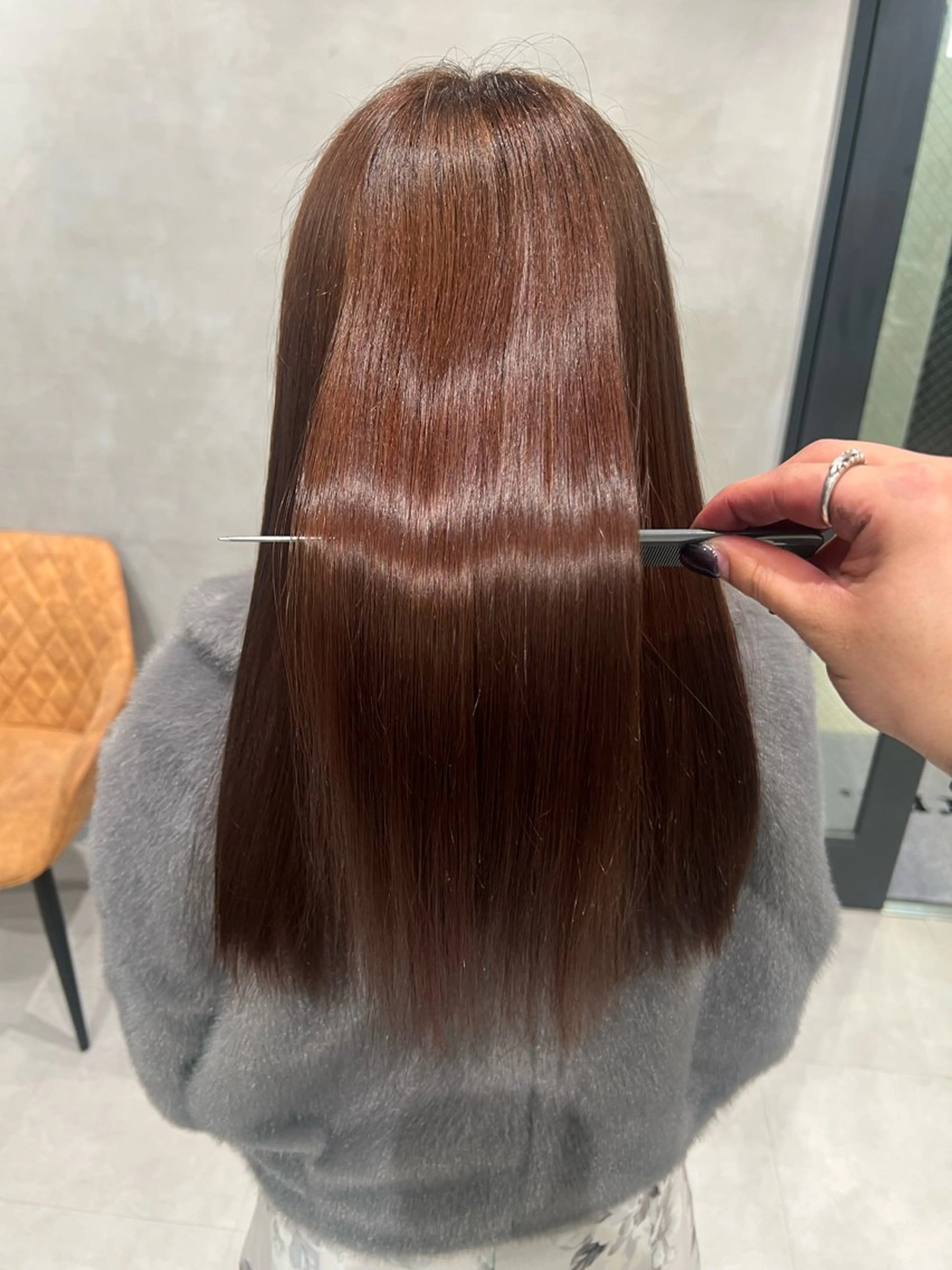 セミロング パーマ レイヤーカット ウルフカット 縮毛矯正 トリートメント ヘアセット ハイトーン/ウルフ /レイヤー/坂野幸伸のヘアスタイル