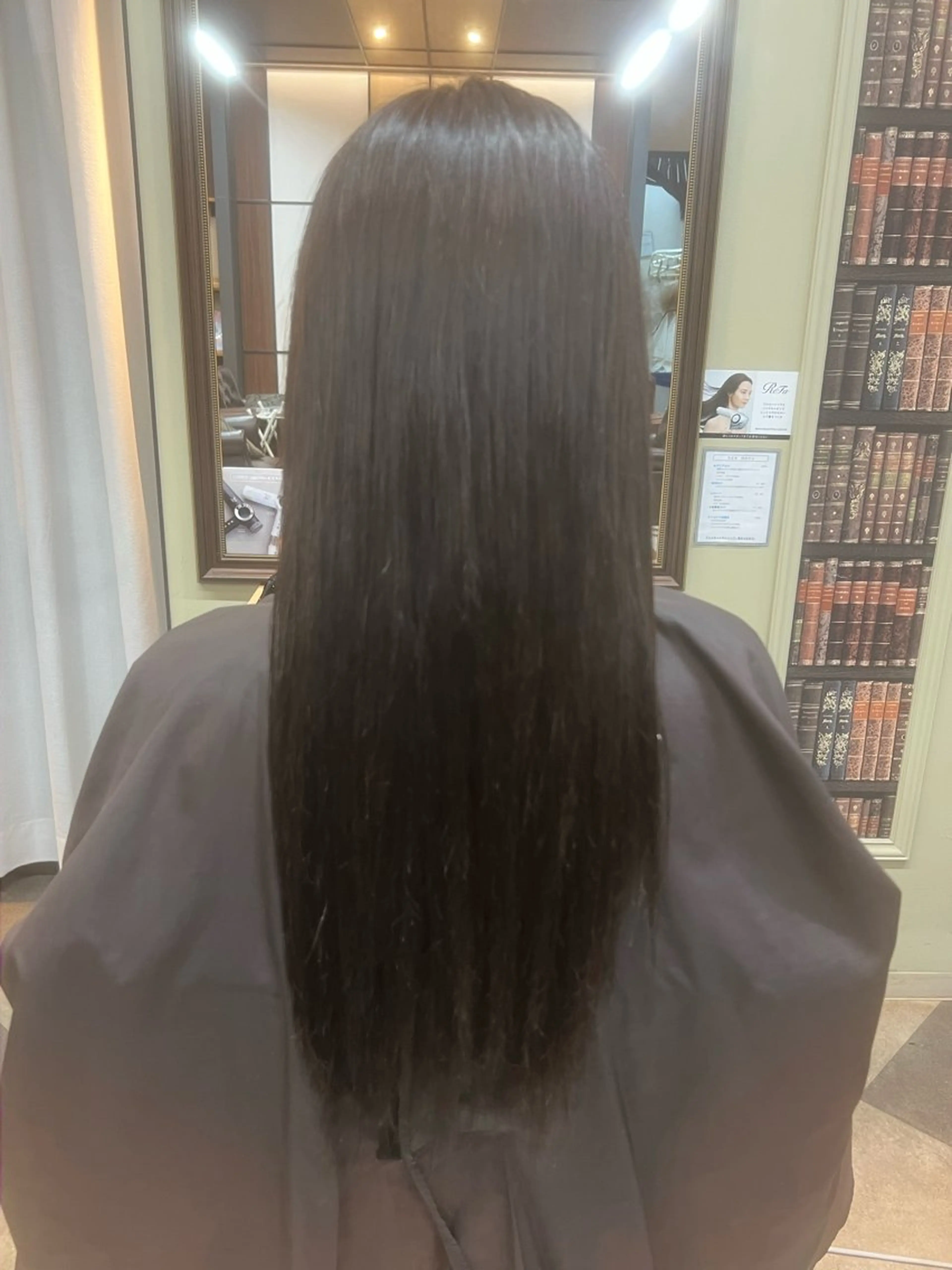 セミロング 伸ばしかけ 縮毛矯正 ナカオ シュウヘイのヘアスタイル