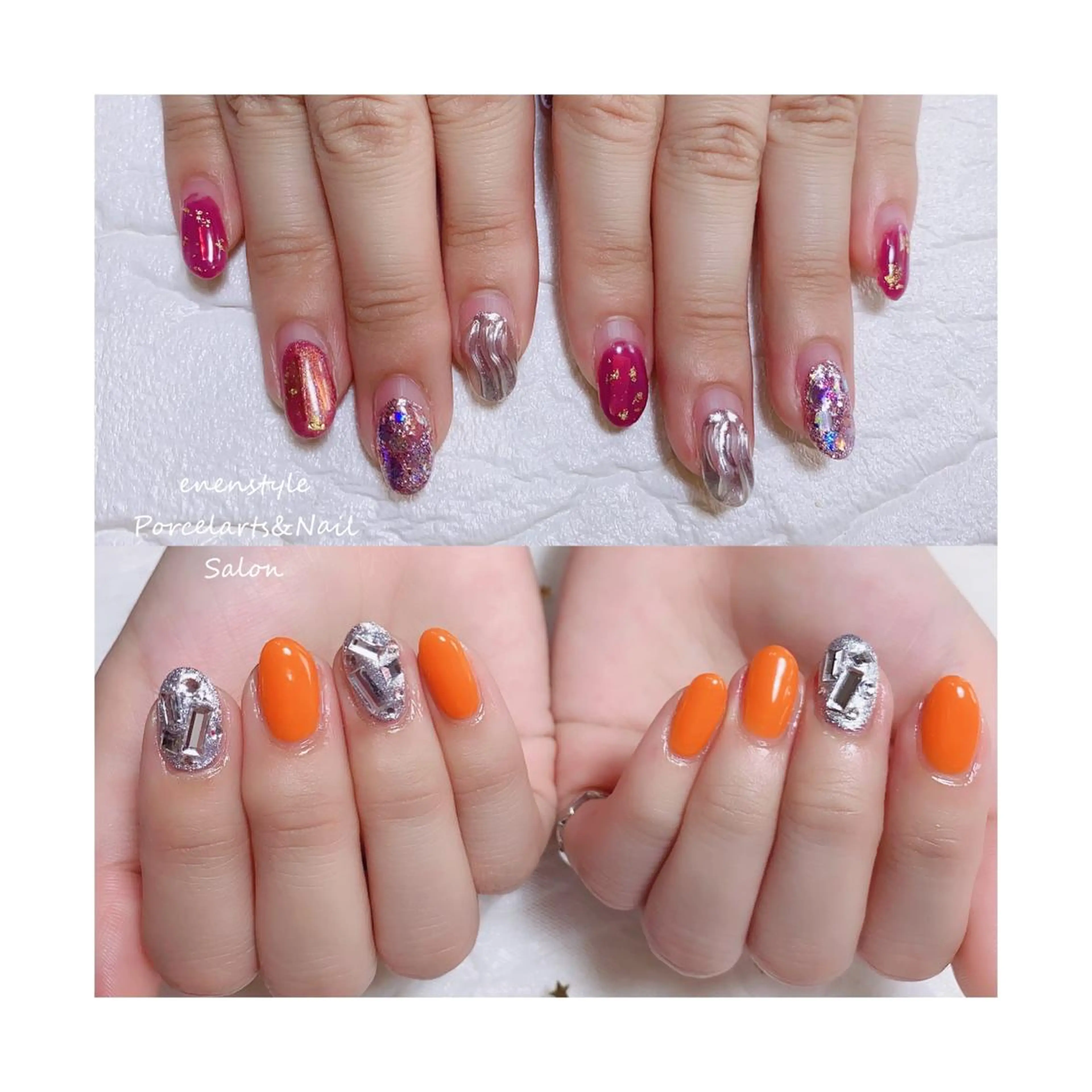 ミディアム ネイル ハンドネイル 👑enen style👑のネイルデザイン