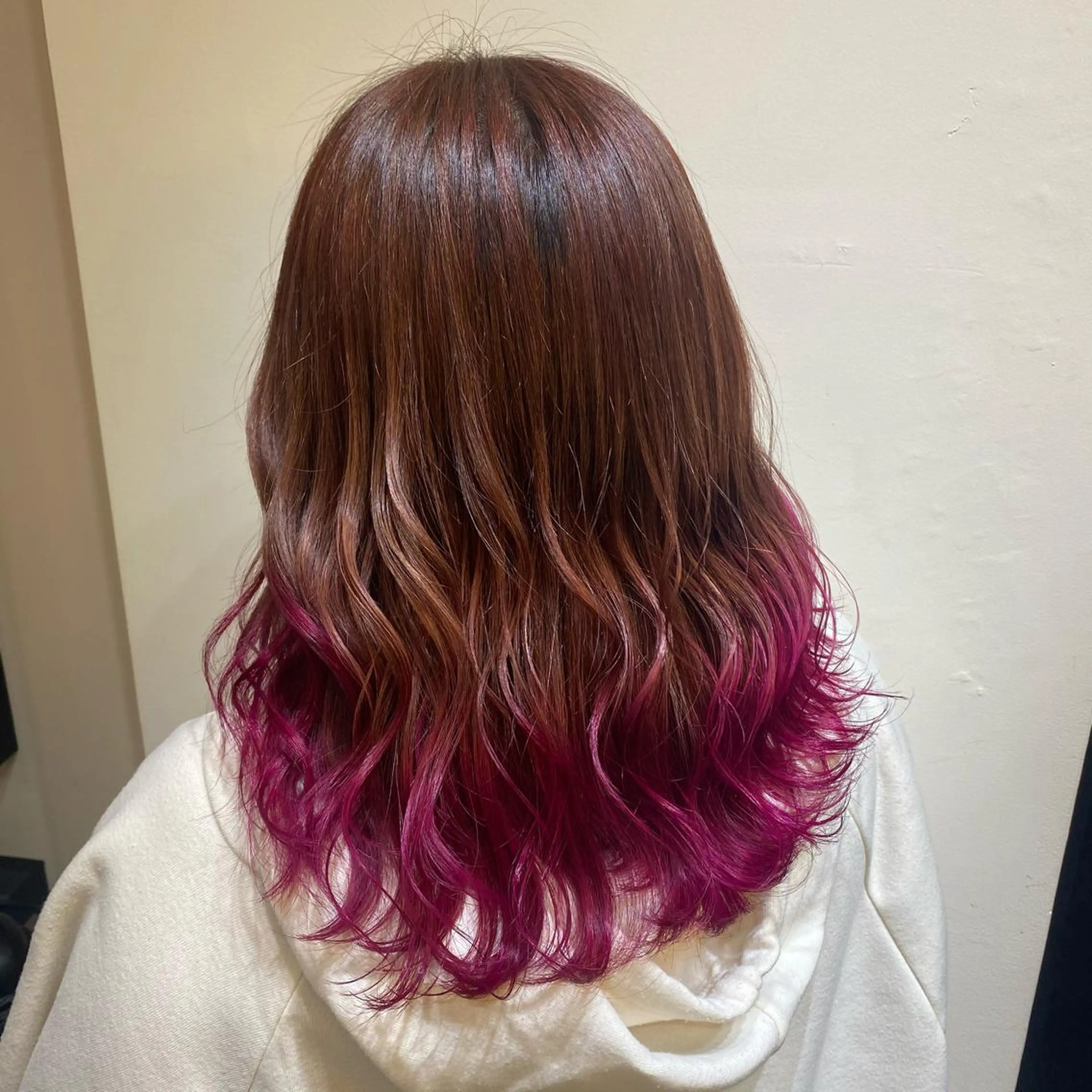 セミロング ヘアカラー トリートメント 美髪✨髪質改善 &艶カラーmanaeのヘアスタイル