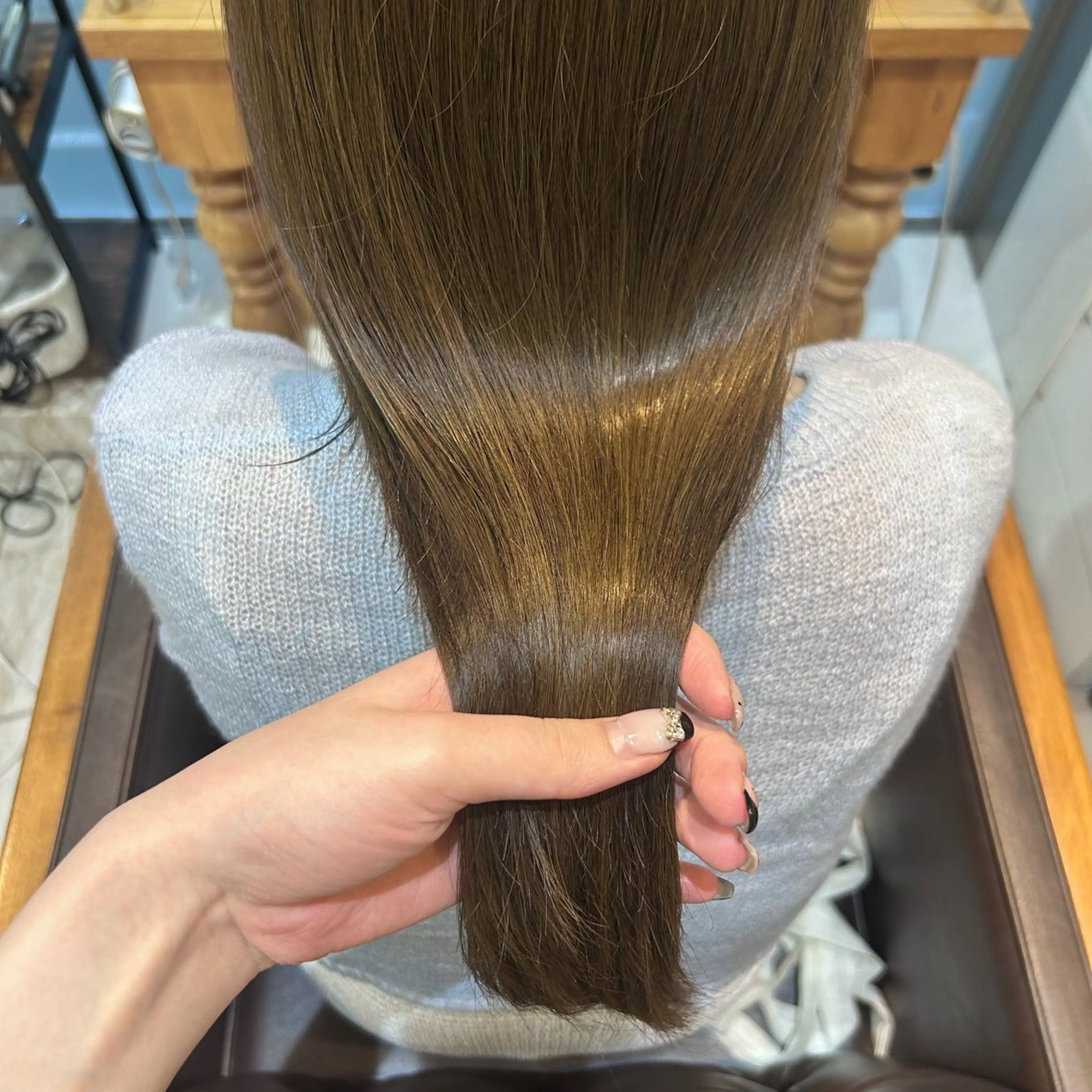 ロング カラー ヘアカラー トリートメント Rion/渋谷 /ブリーチなしカラーのヘアスタイル