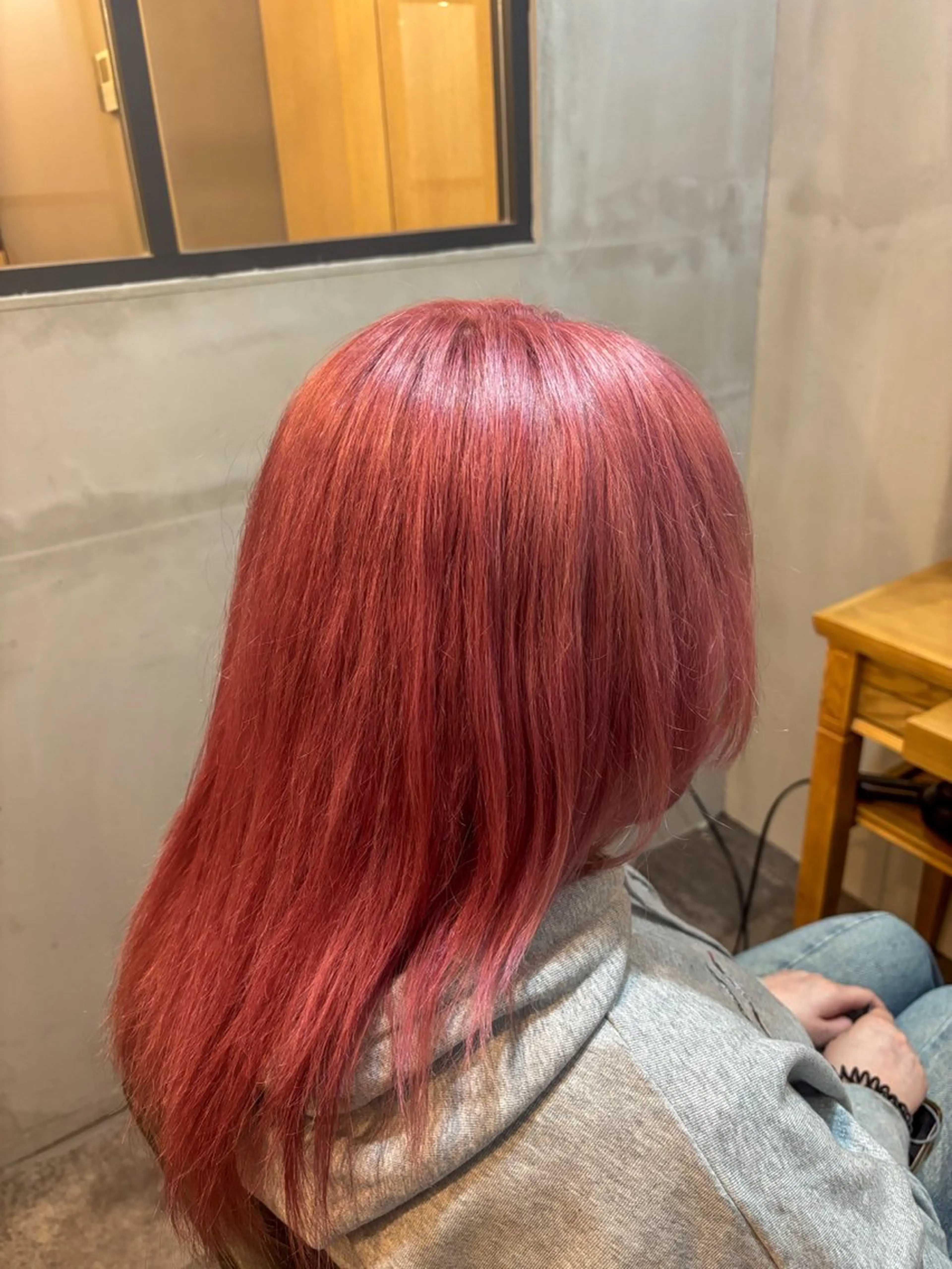 カラー ピンクカラー 磯野 成基のヘアスタイル