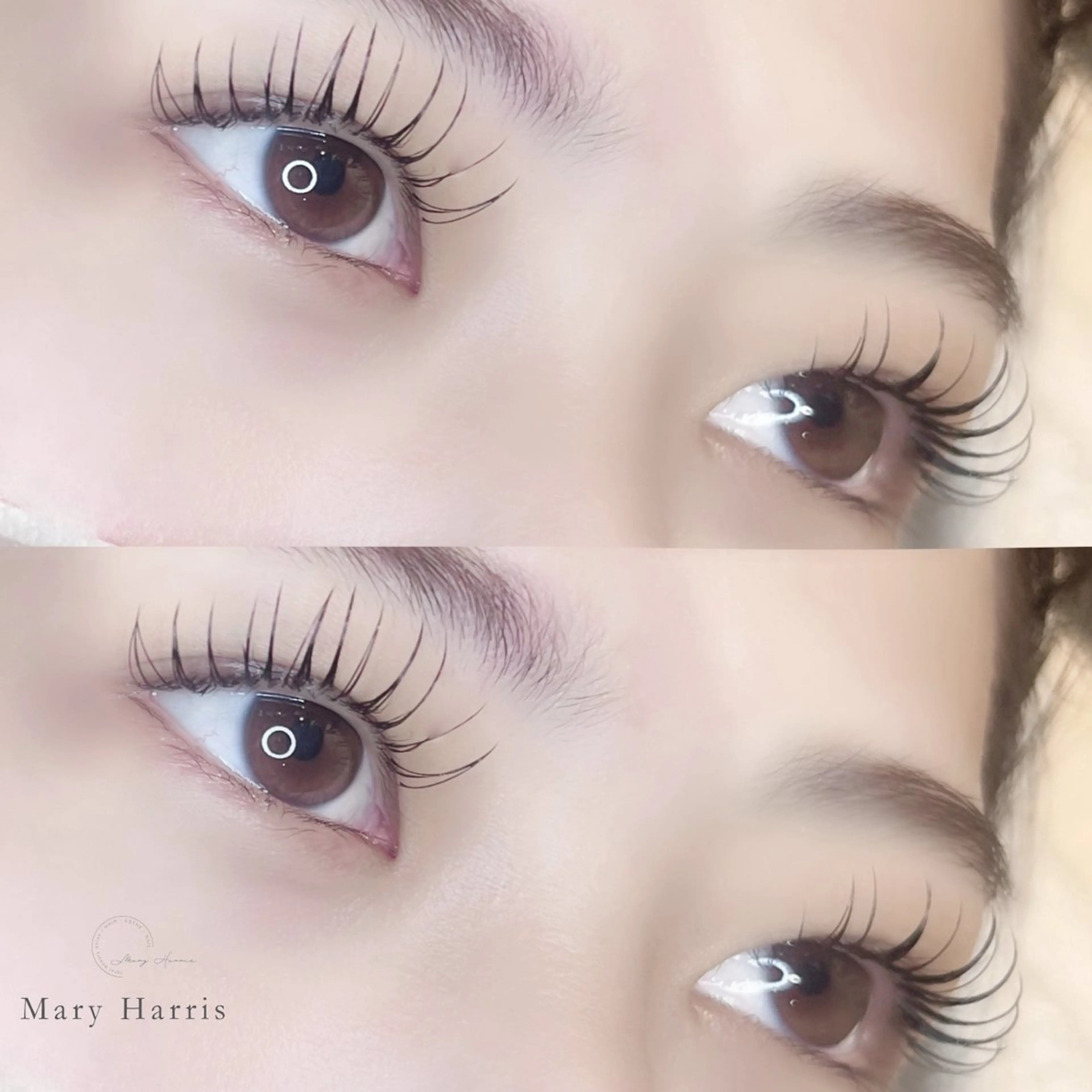 マツエク・マツパ フラットラッシュ 一重×まつ毛パーマ Mary Harris姪浜のヘアスタイル