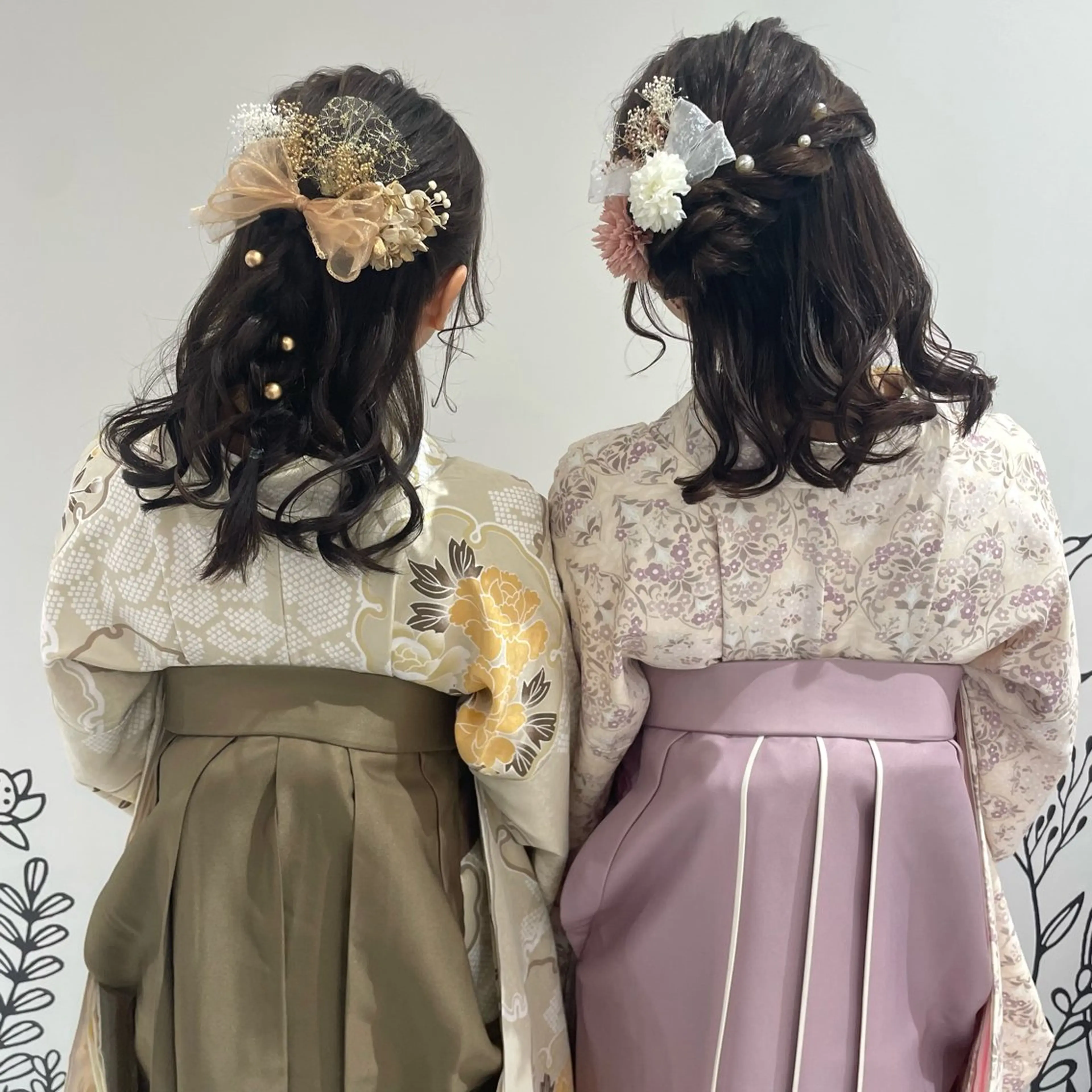 ヘアアレンジ 着付け 🎟暖色カラー /アレンジ🎀くるみのヘアスタイル