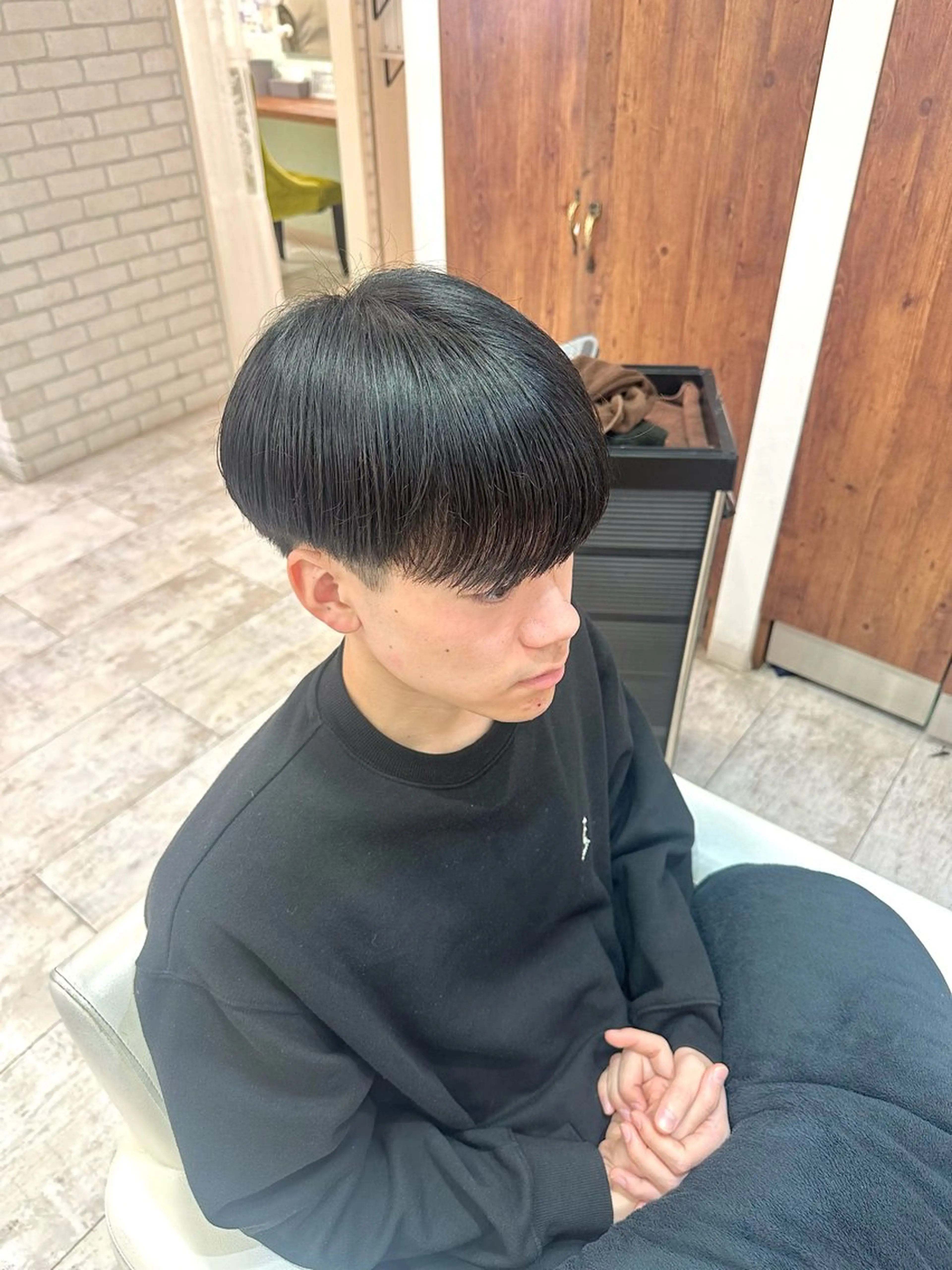 ショート メンズ マッシュ マッシュヘア カット カラーモデル０円／ 🎀Nanase‎のヘアスタイル