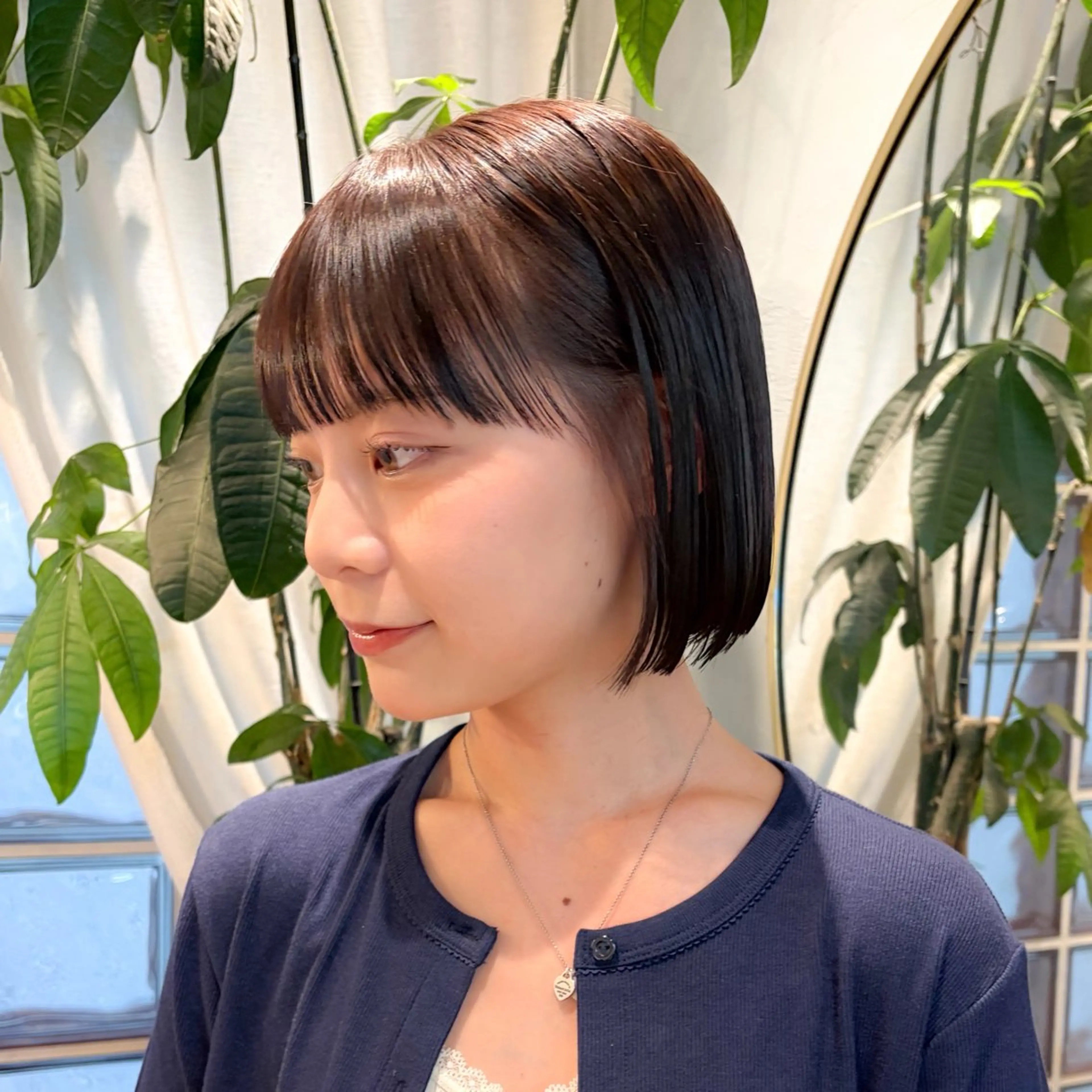 ショート カラー ボブ 縮毛矯正 トリートメント ♥️ボブ縮毛矯正/艶 髪/minami♥️のヘアスタイル