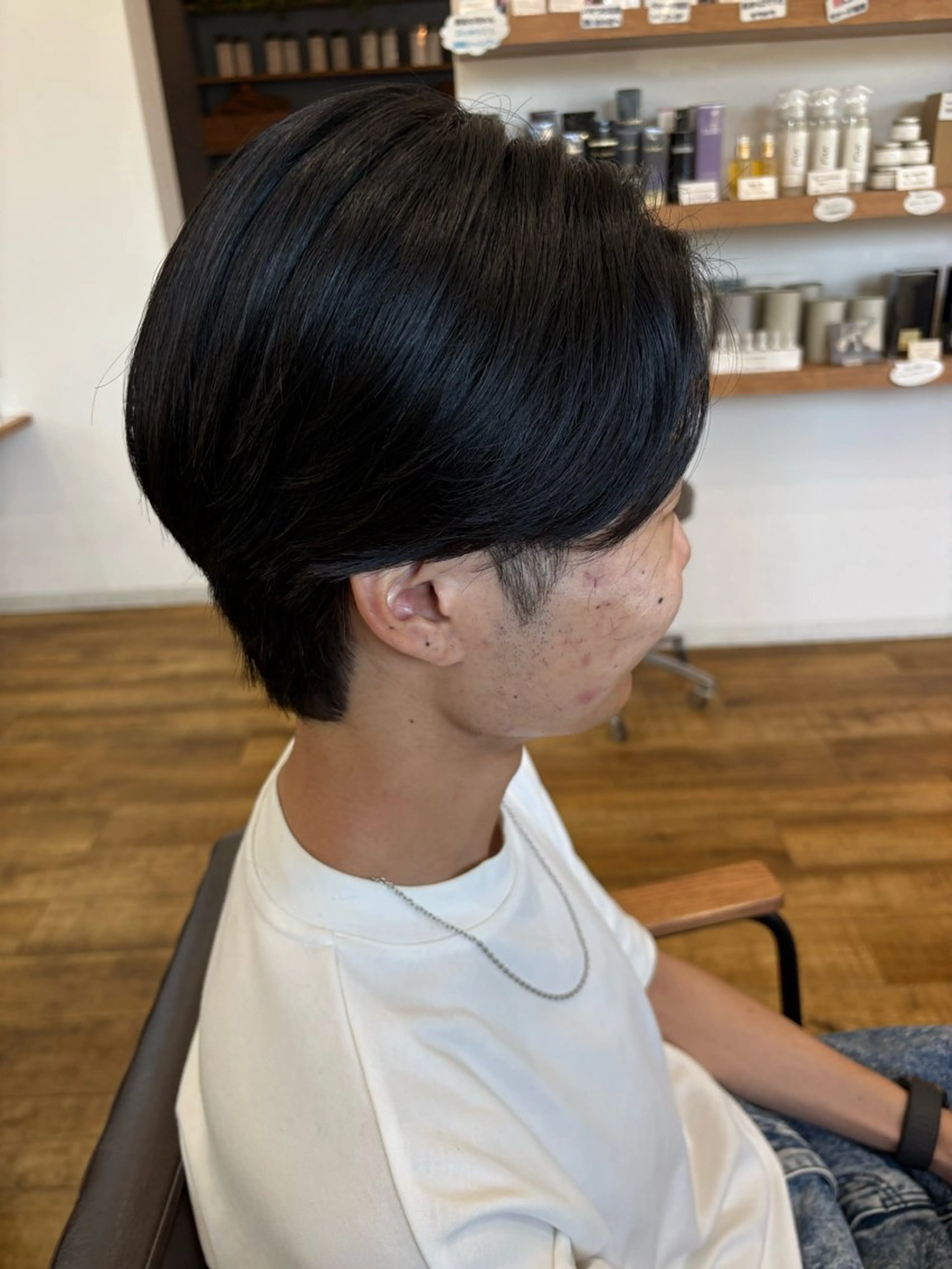 メンズ カット 縮毛矯正 北林 秀悟のヘアスタイル