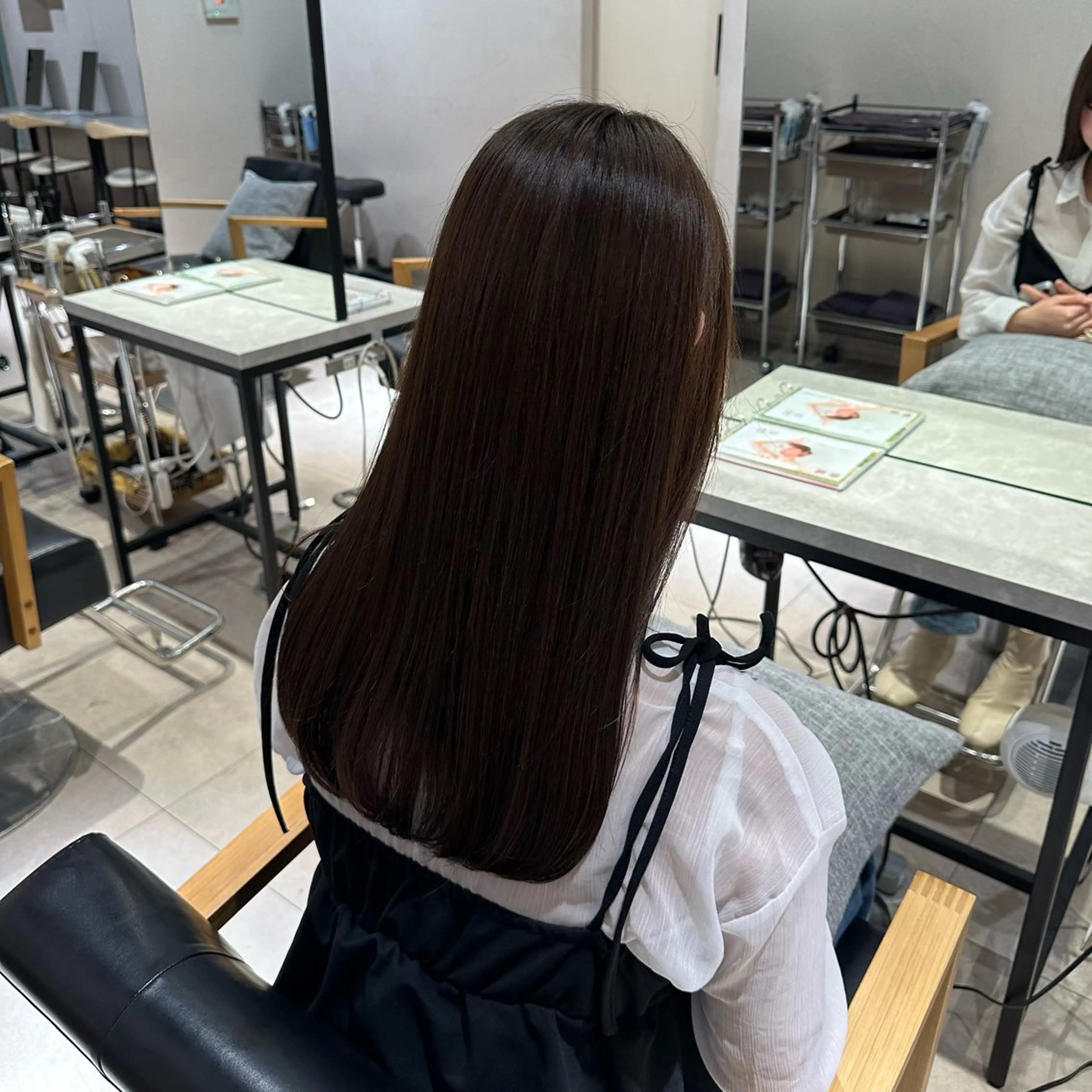 ロング トリートメント トリートメント RICO/暖色カラー /縮毛矯正/ミニボブのヘアスタイル