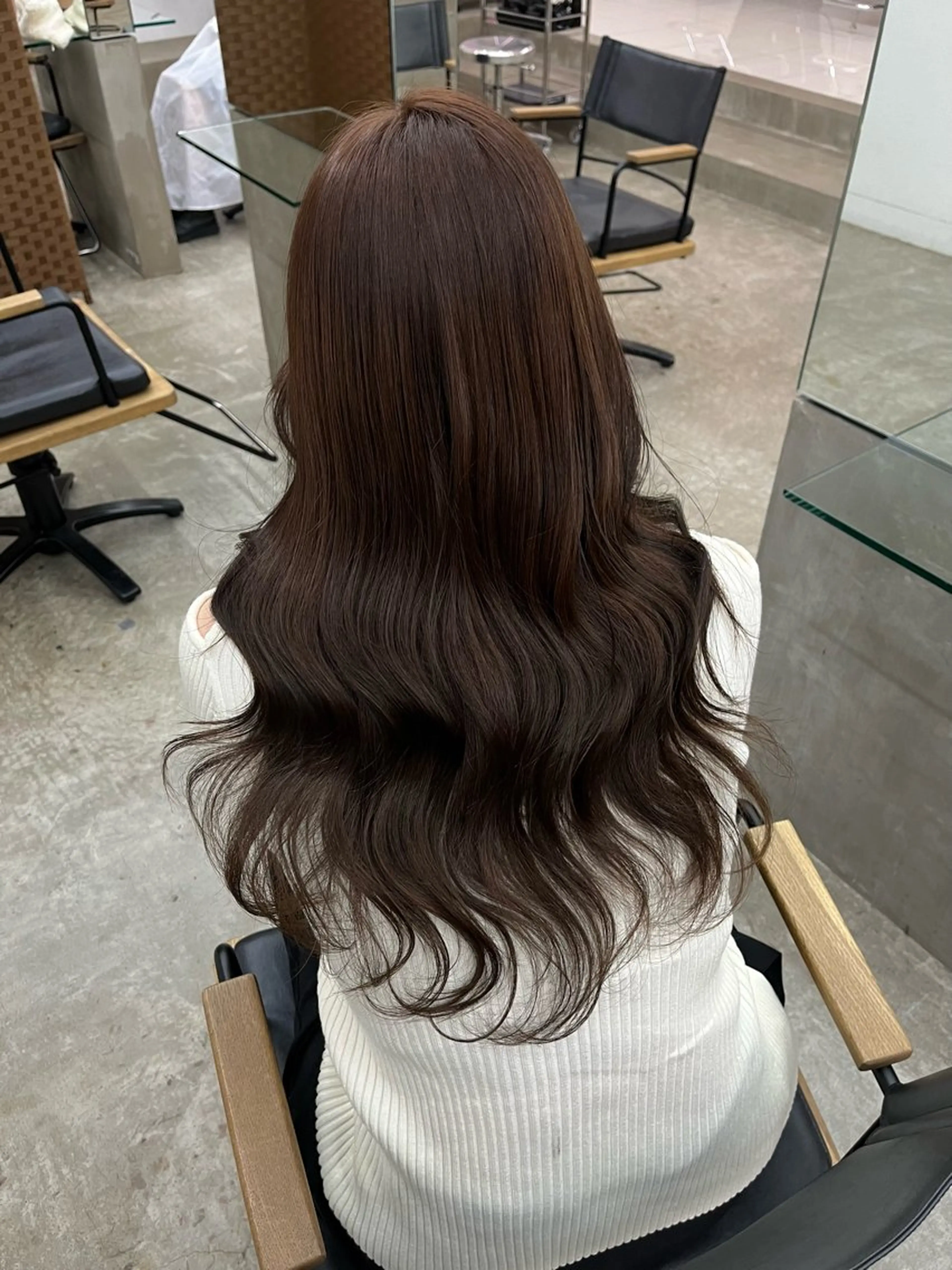 ロング 韓国風ヘア XIA AIMIのヘアスタイル