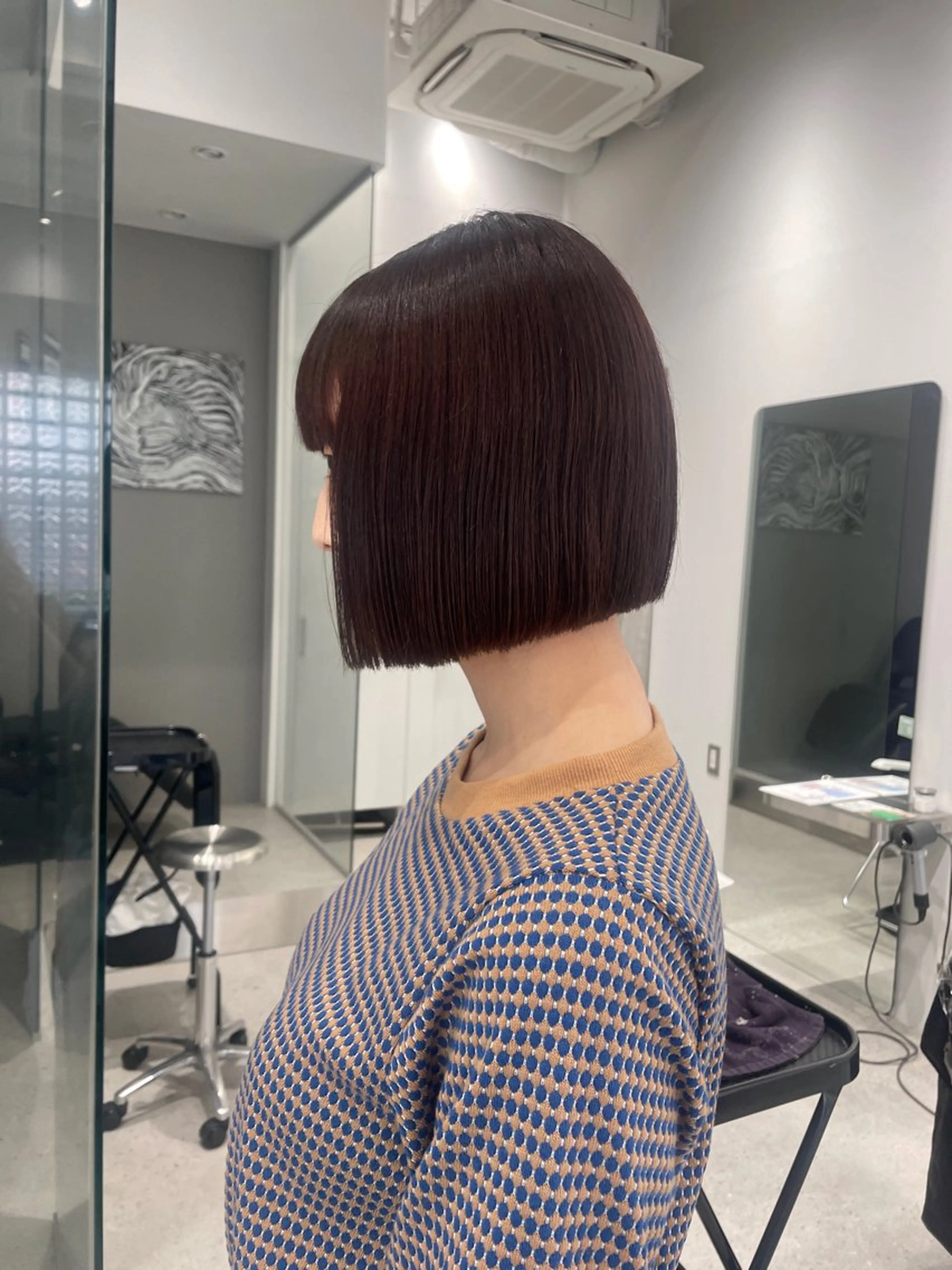 ショート カラー 切りっぱなしボブ ブラウンカラー ピンクカラー ピンクブラウン ボブ カット Lyuck ⋆✦ HIROMIのヘアスタイル