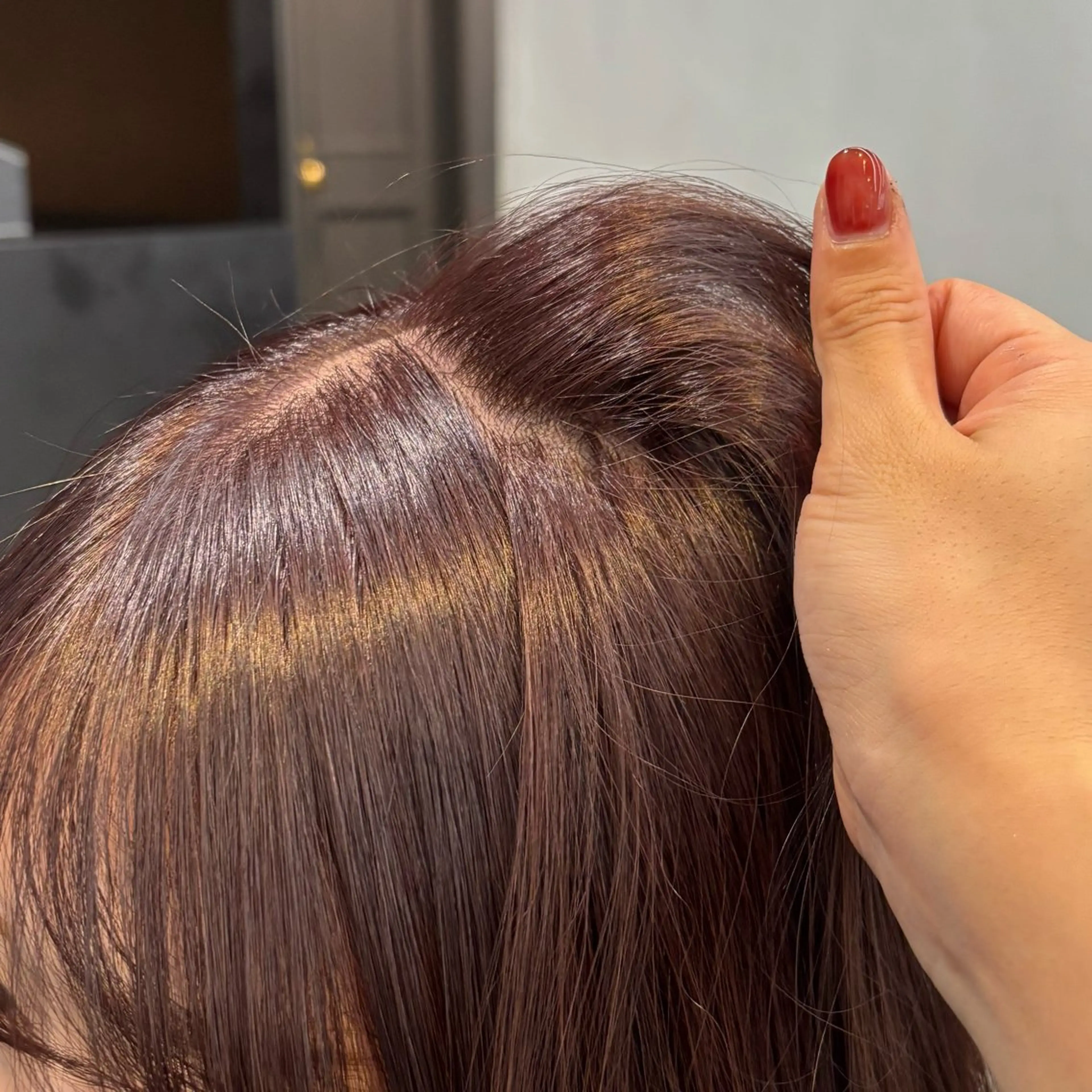 ロング カラー ヘアカラー トリートメント 暖色🍇/透明感/ 髪質改善/YUIKOのヘアスタイル