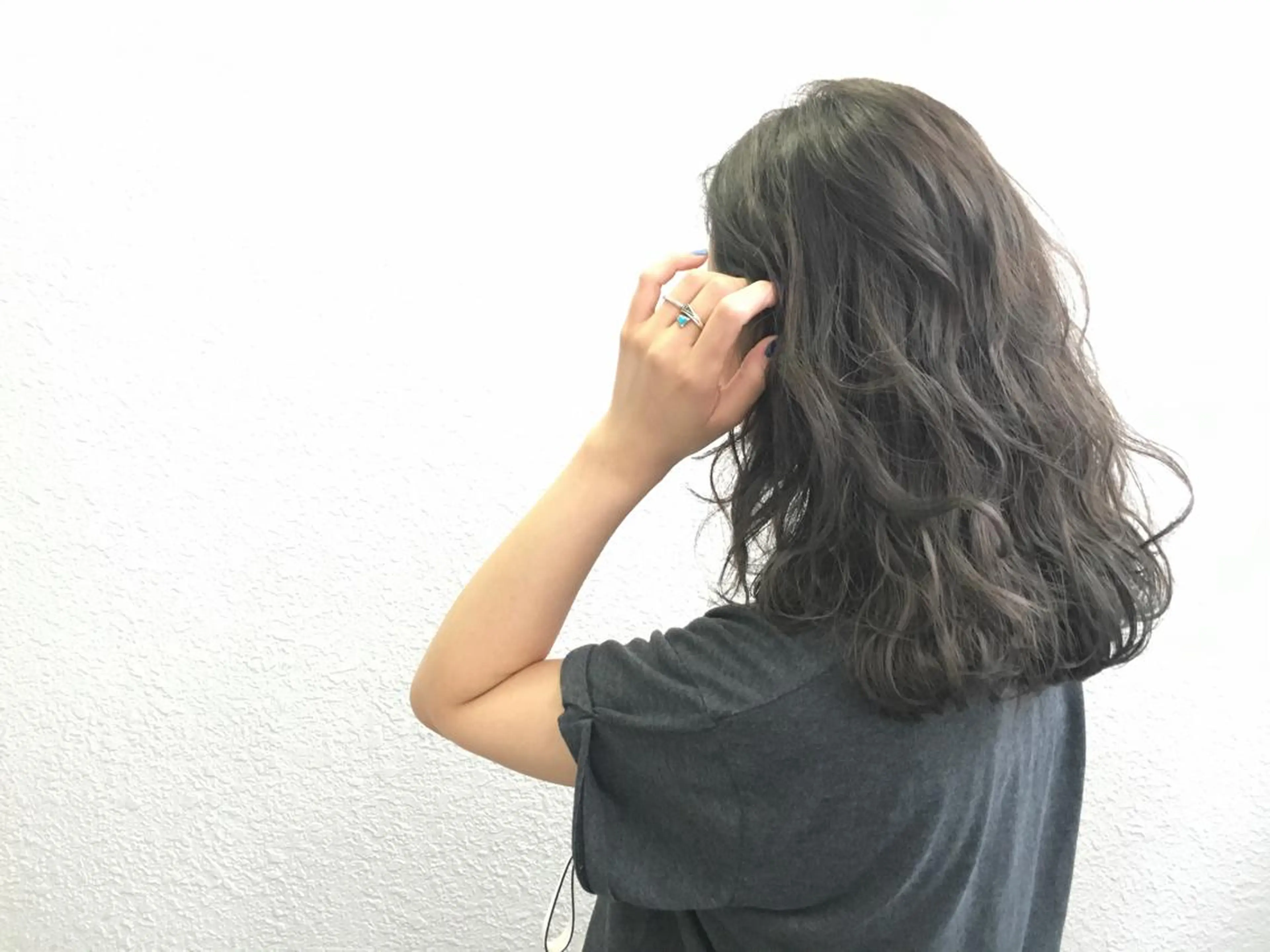 ミディアム セミロング ロング カラー ヘアアレンジ ブリーチ グレージュ ハイライトカラー 外国人風カラー ハイライト 小顔ショートヘア♪ TAKUMIのヘアスタイル
