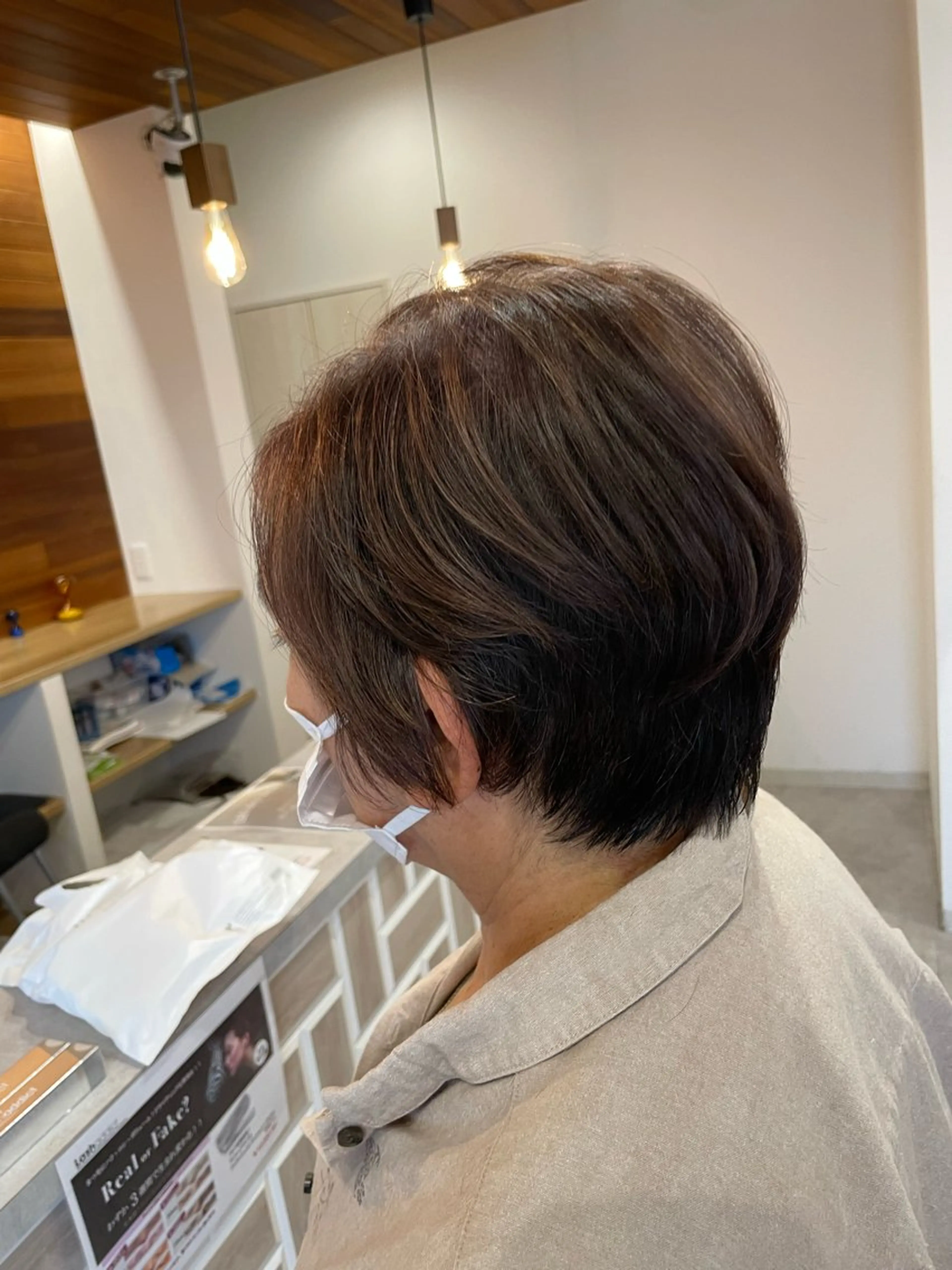 ショート カラー no4ナチュラル戸祭所属・山越 美裕樹のヘアスタイル