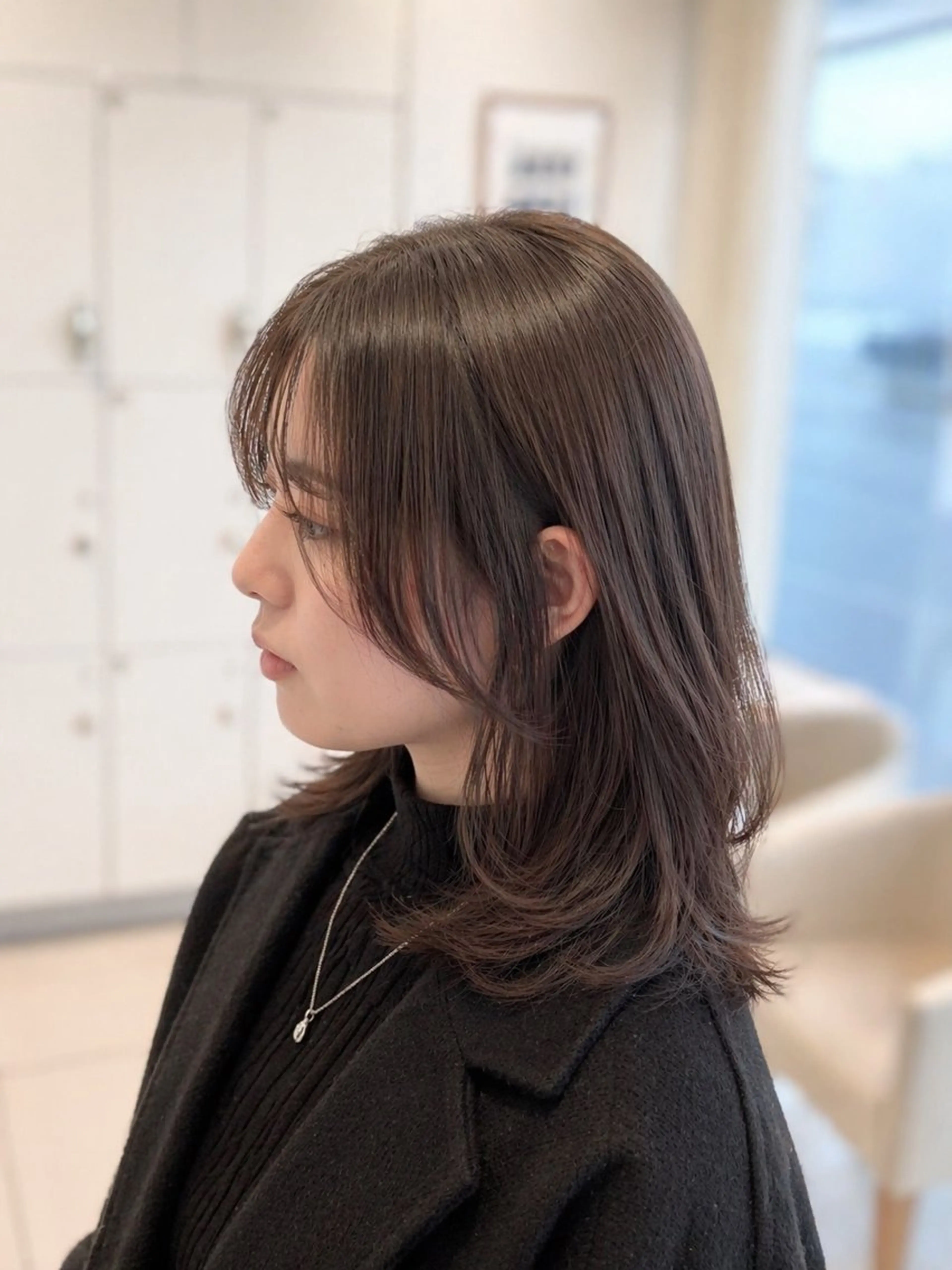 セミロング カラー カット ヘアカラー 金子 直樹のヘアスタイル