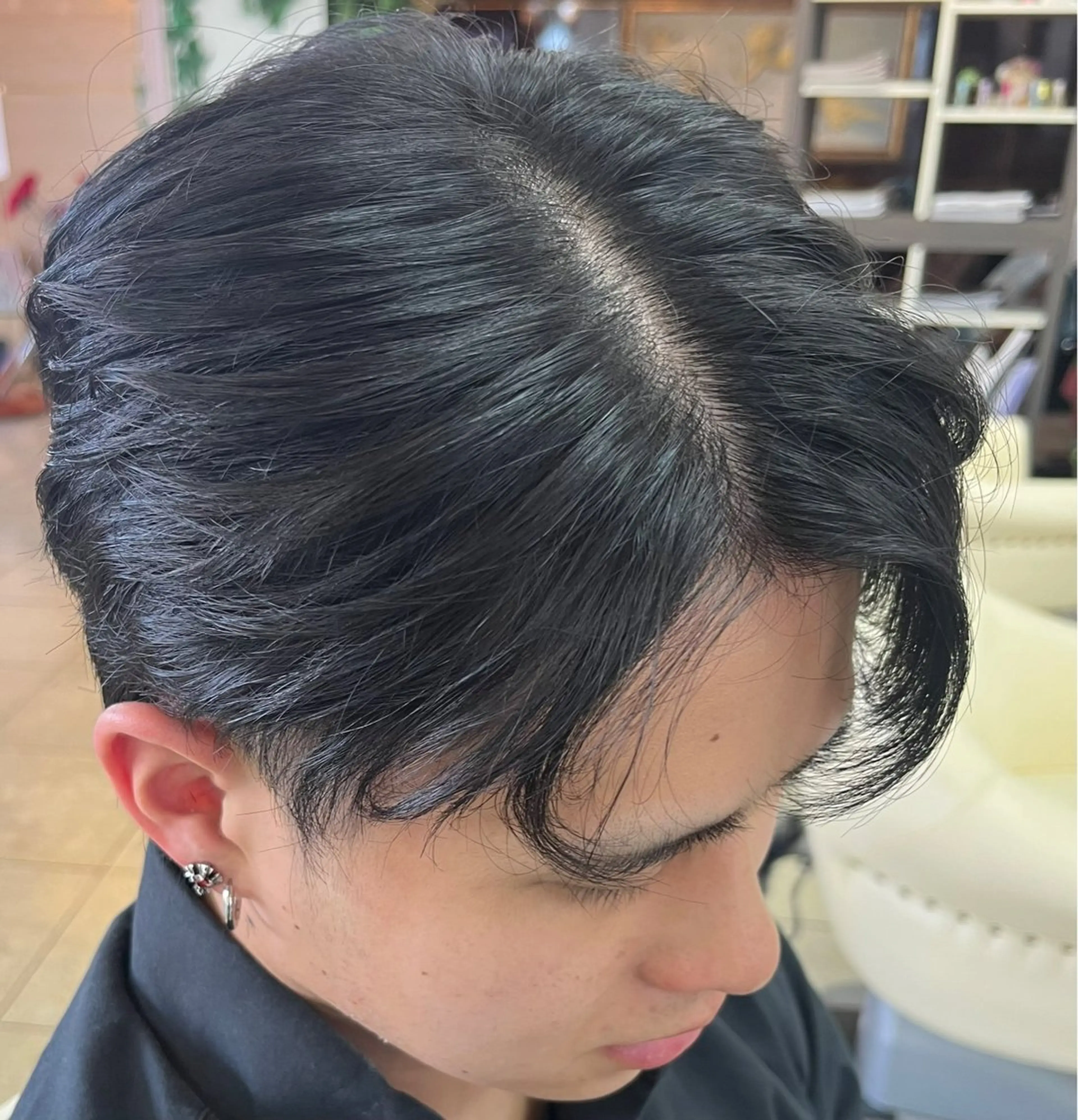 ミディアム ヘアアレンジ メンズ 熊谷 拓海のヘアスタイル
