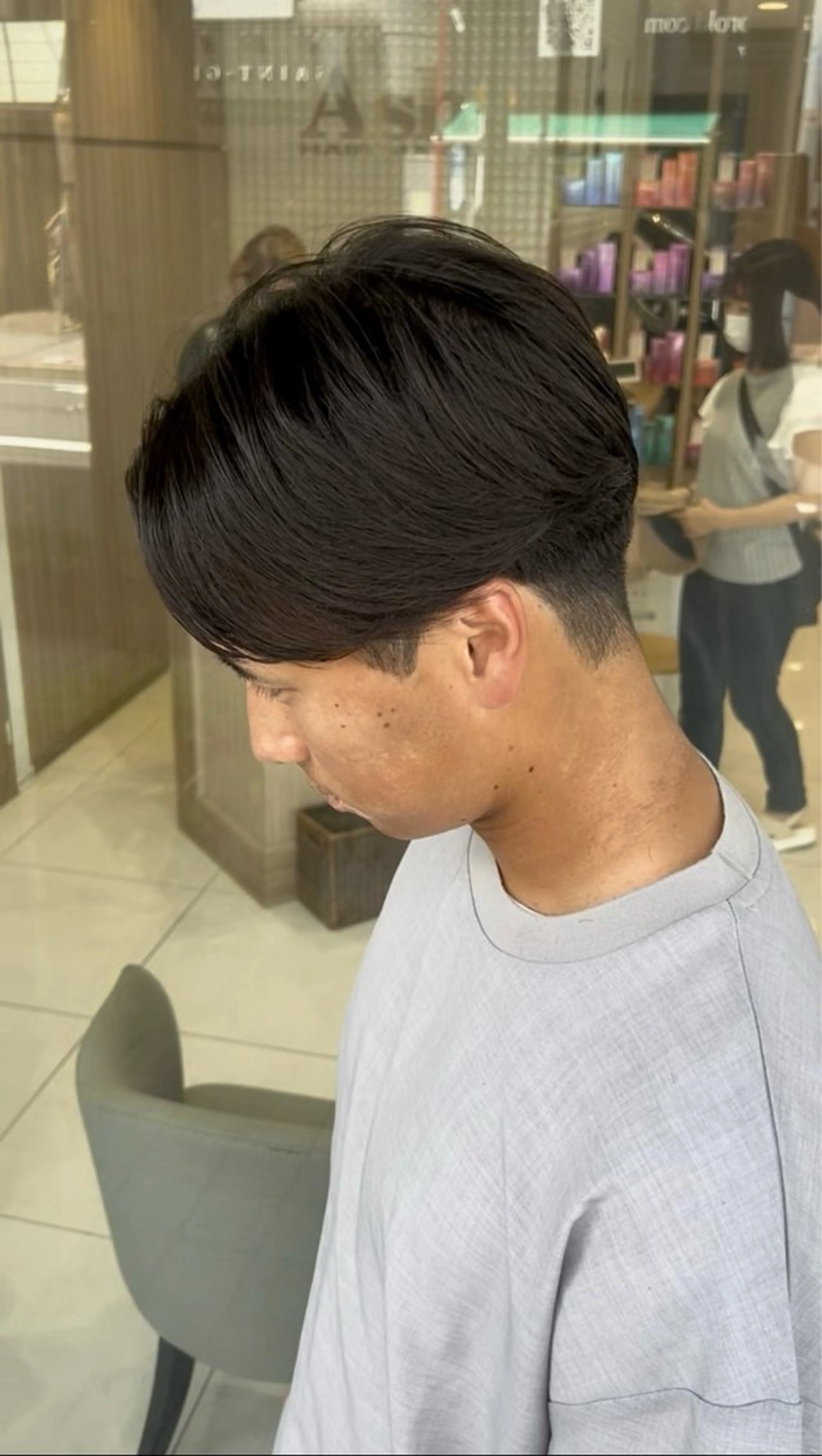 パーマ メンズ 縮毛矯正 毛流れ/メンズパーマ kanata/溝の口のヘアスタイル