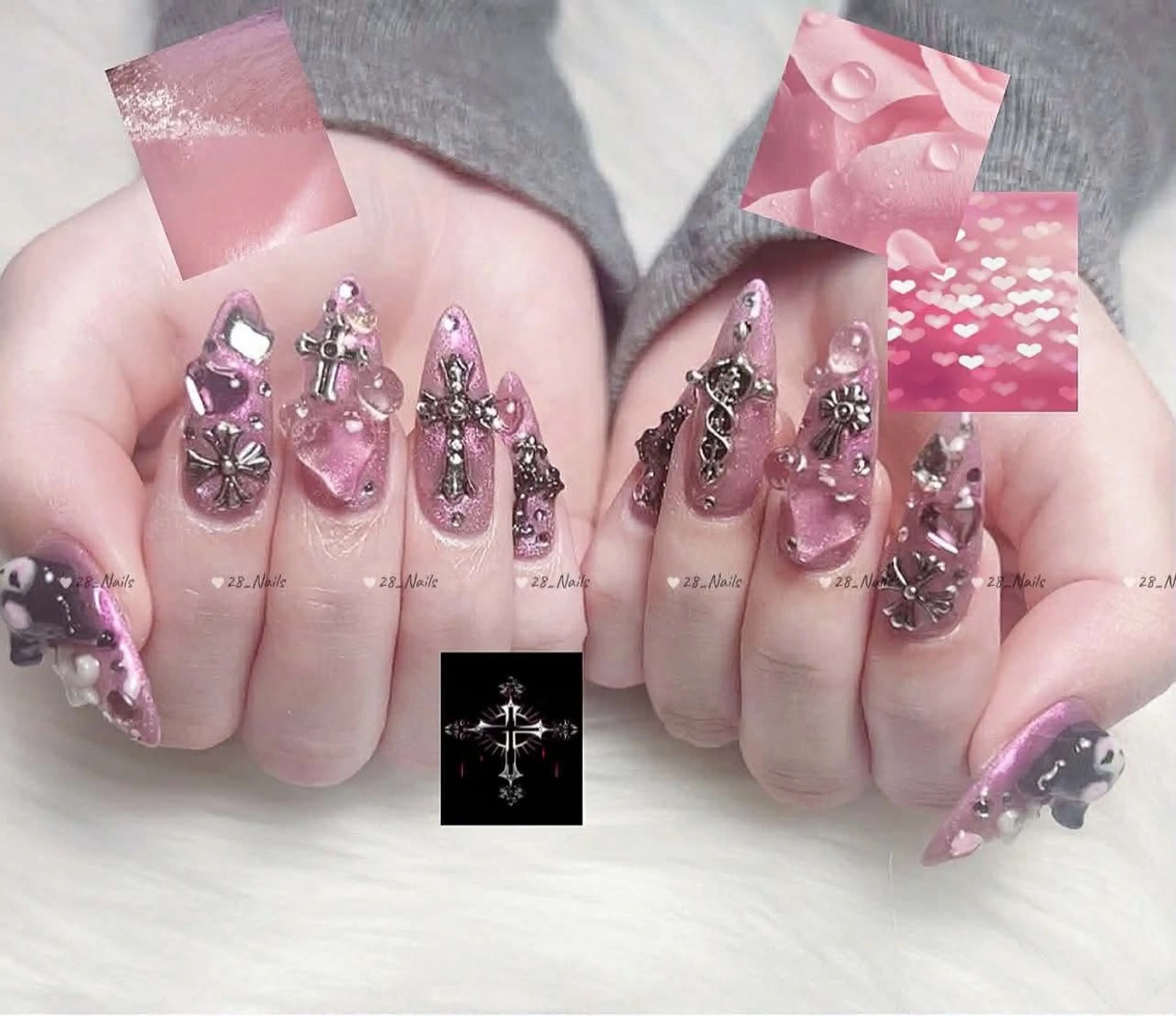 4月限定🎀チップ長さ出さし🎀10本アートやり放題120分　オフ有りの写真