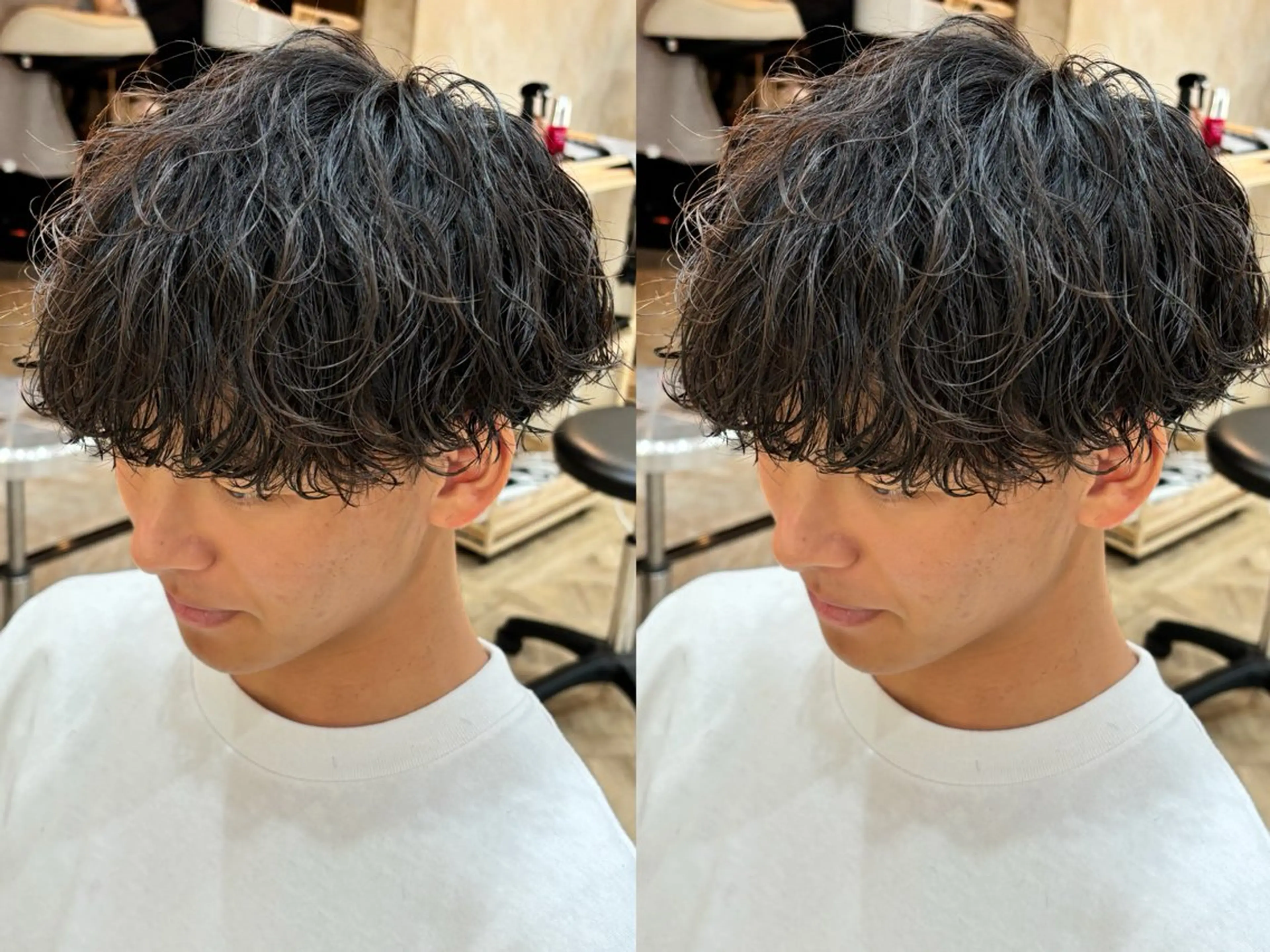 ショート パーマ メンズ 波巻きパーマ カット パーマ トリートメント パーマ職人DAIKI ツイスパ/波巻きのヘアスタイル