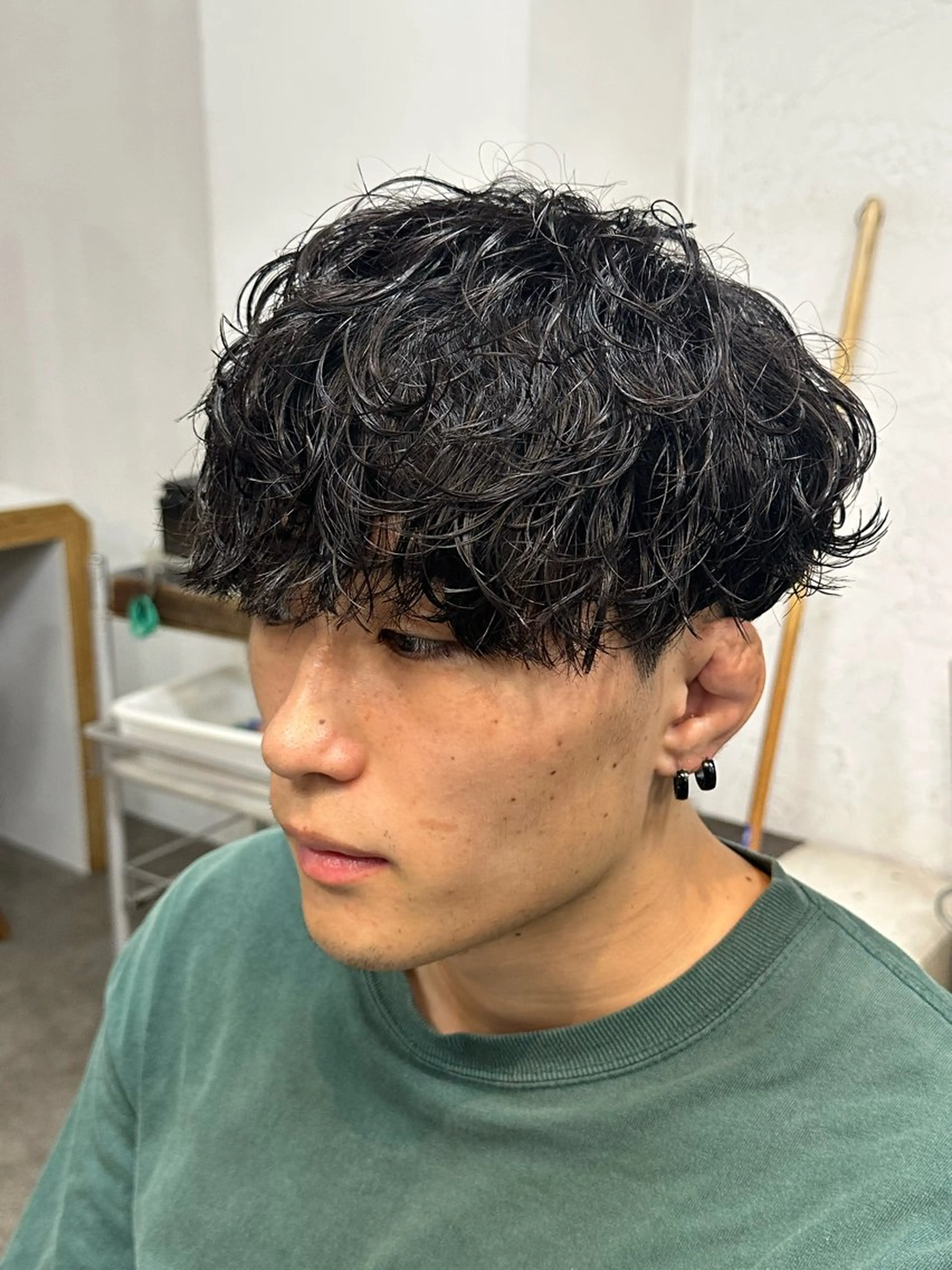 パーマ メンズ パーマ fifth/原宿/ メンズボブ/カズのヘアスタイル
